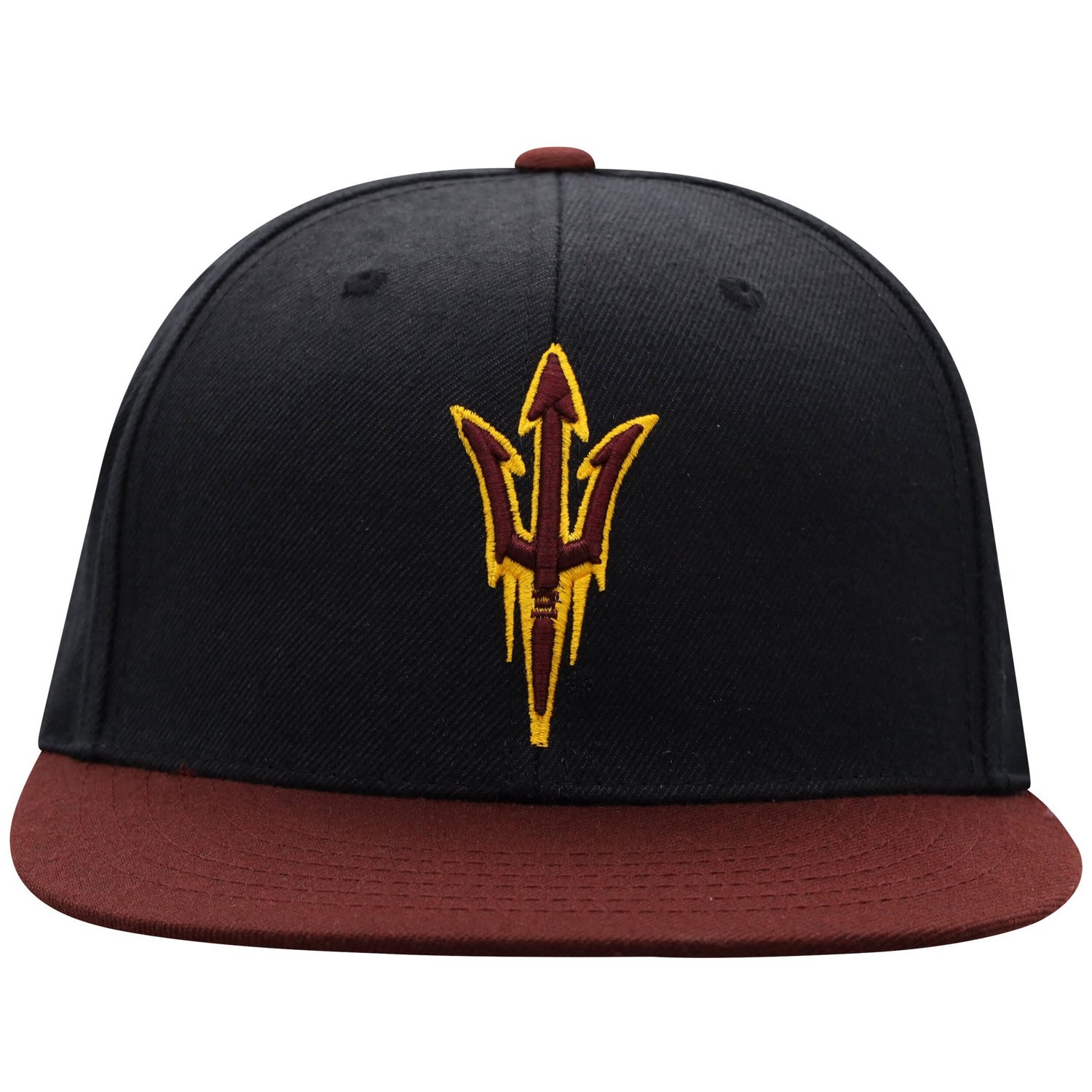 Top of the World Maroon Arizona State Sun Devils Team Color Two-Tone Fitted Hat - view number 2