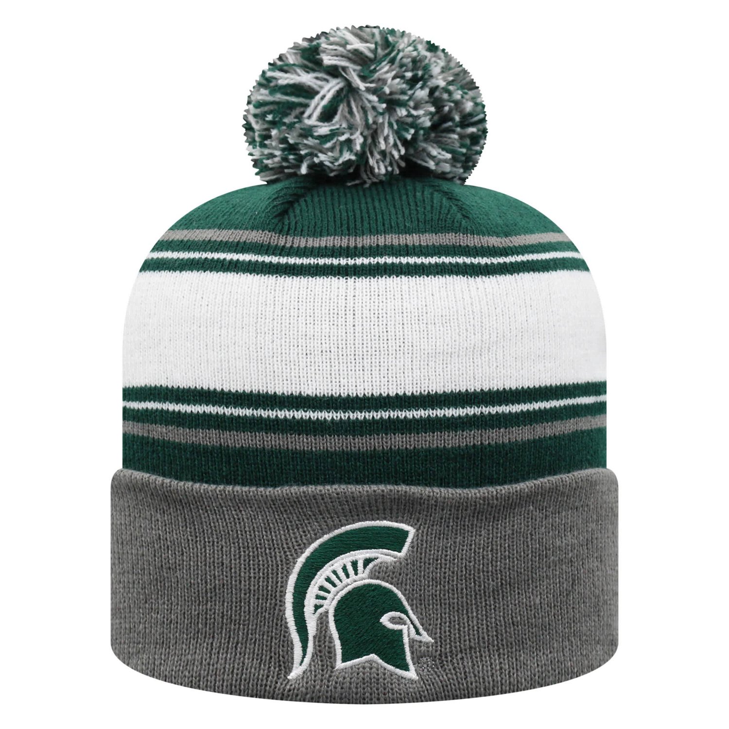 Top of the World Michigan State Spartans Ambient Cuffed Knit Hat with Pom - view number 1