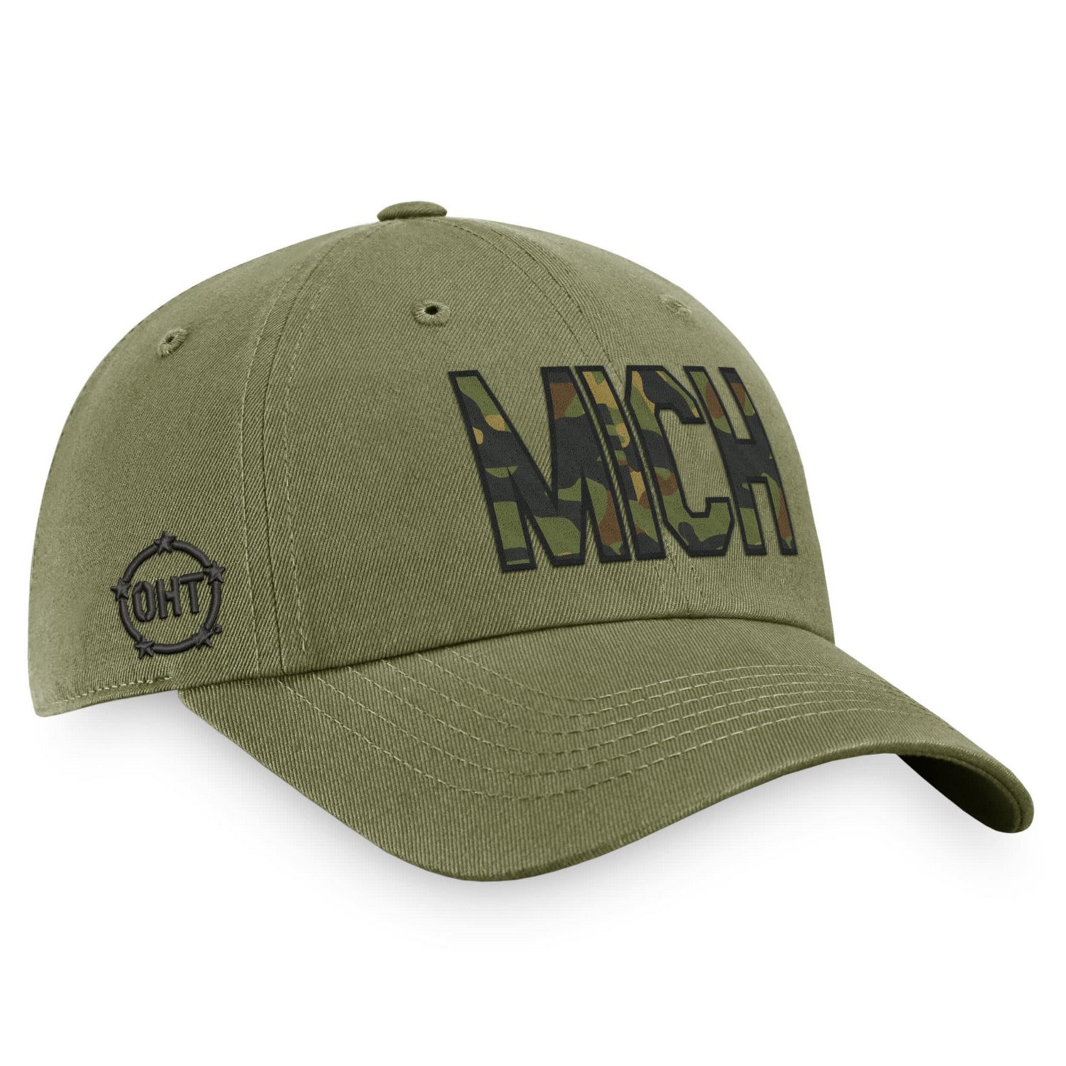 Top of the World Michigan Wolverines OHT Military Appreciation Unit Adjustable Hat                                               - view number 3