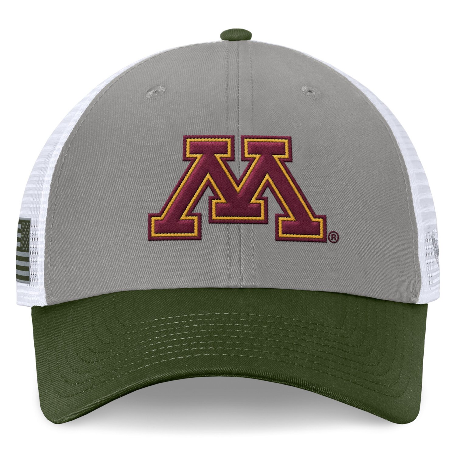 Top of the World Minnesota Golden Gophers OHT Military Appreciation Badge Trucker Adjustable Hat - view number 2
