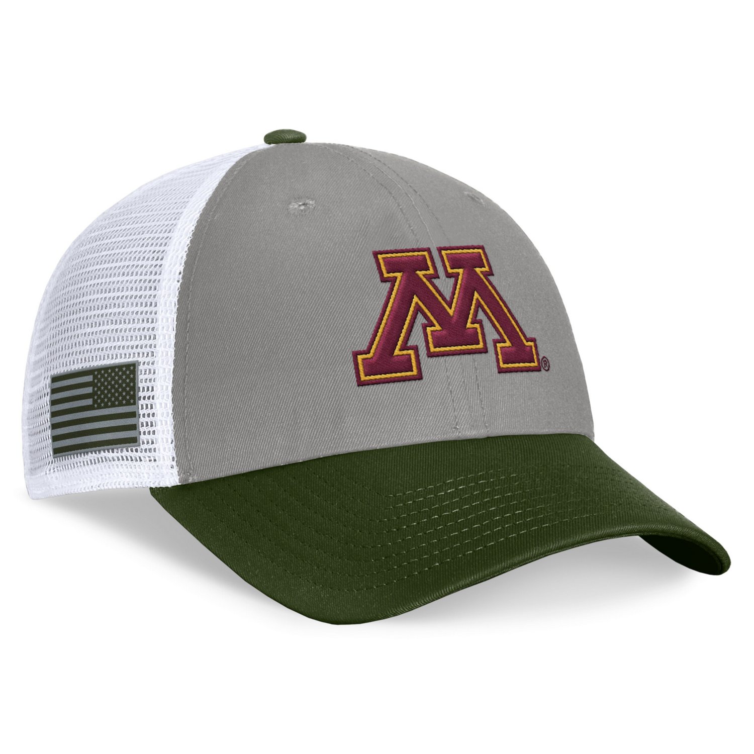Top of the World Minnesota Golden Gophers OHT Military Appreciation Badge Trucker Adjustable Hat - view number 3
