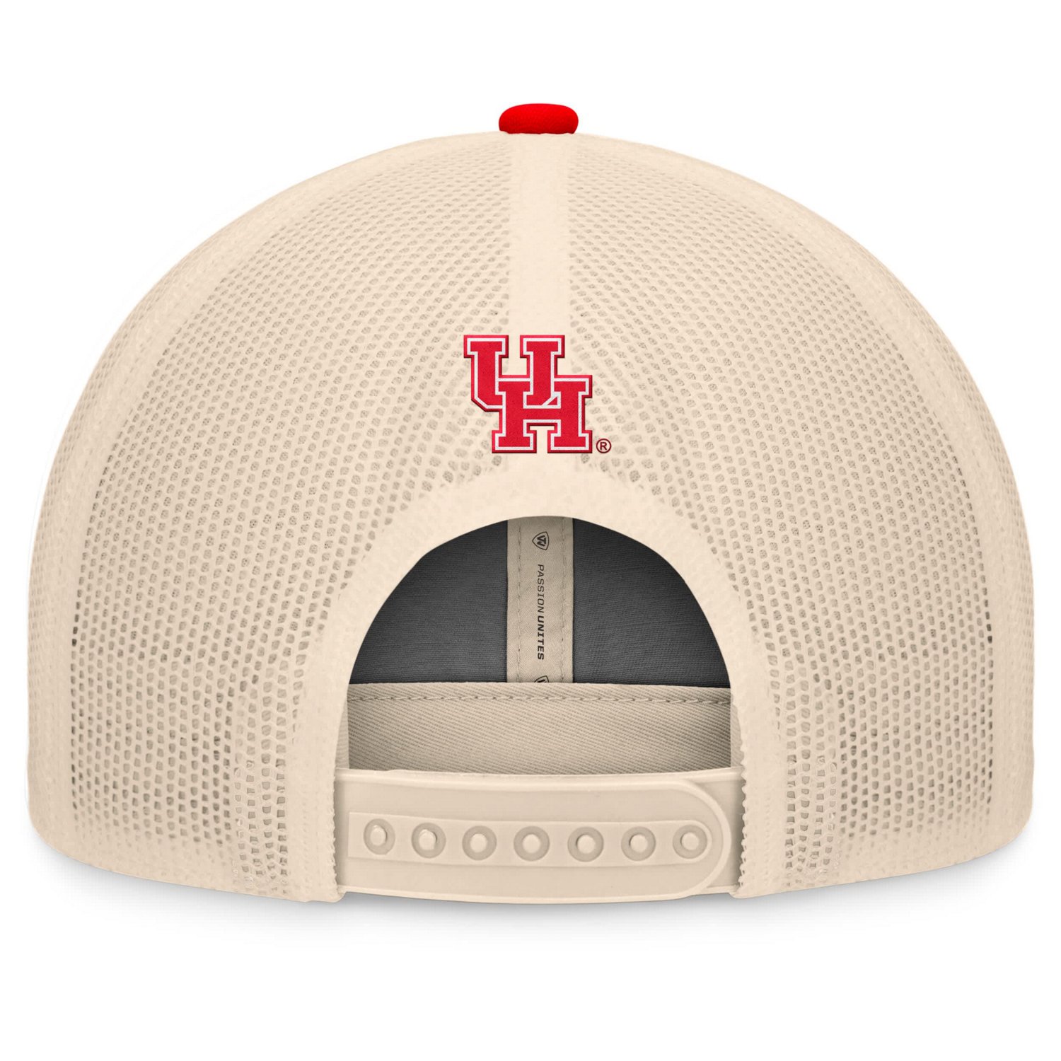 Top of the World Natural Houston Cougars Bennett Trucker Adjustable Hat