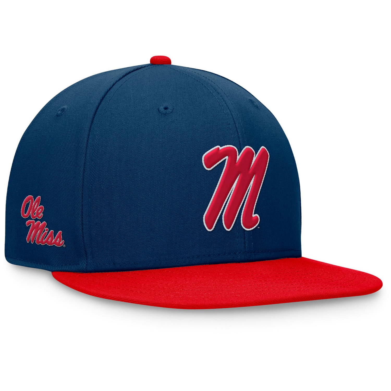 Top of the World /Navy Ole Miss Rebels Rally Two-Tone Fitted Hat - view number 3