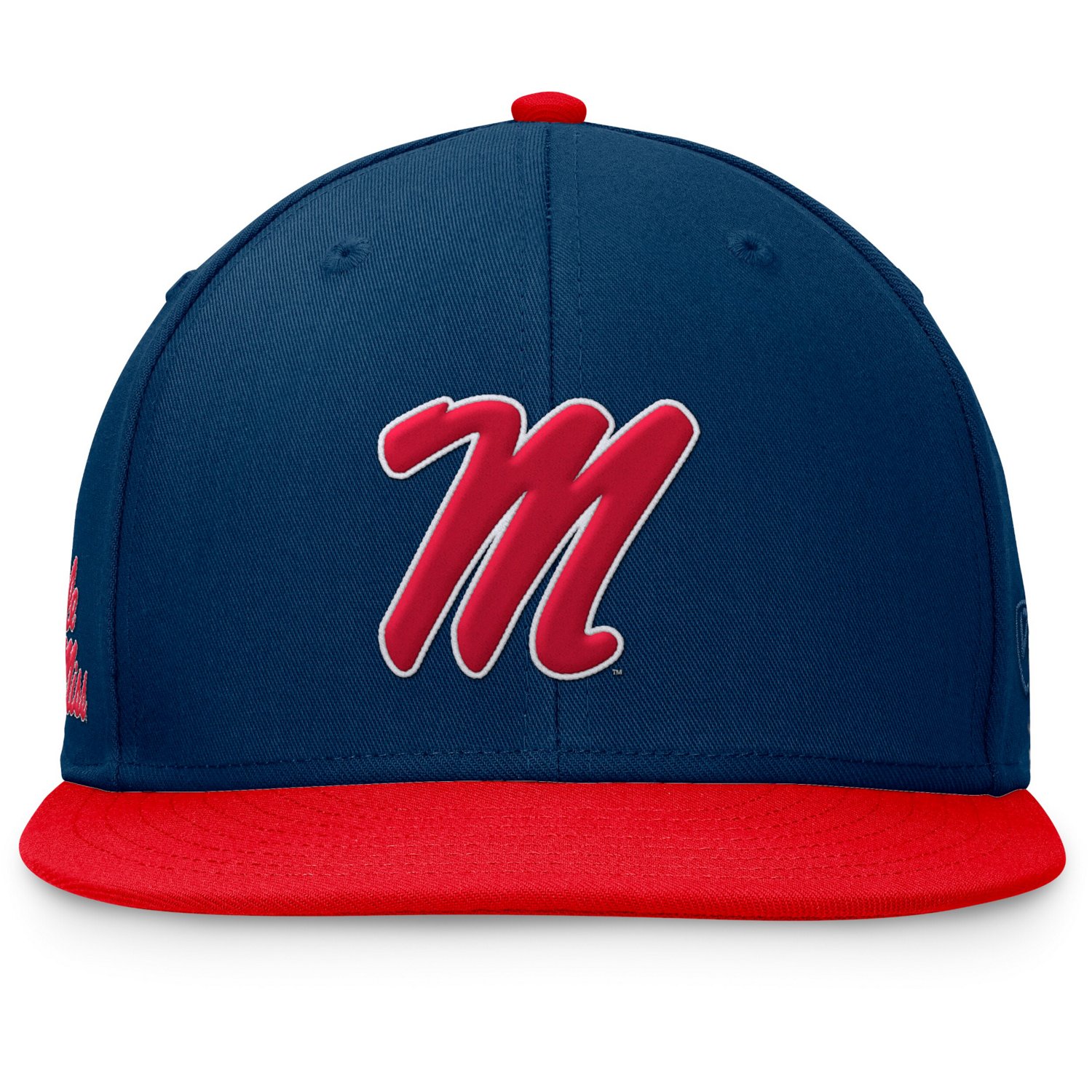 Top of the World /Navy Ole Miss Rebels Rally Two-Tone Fitted Hat - view number 2