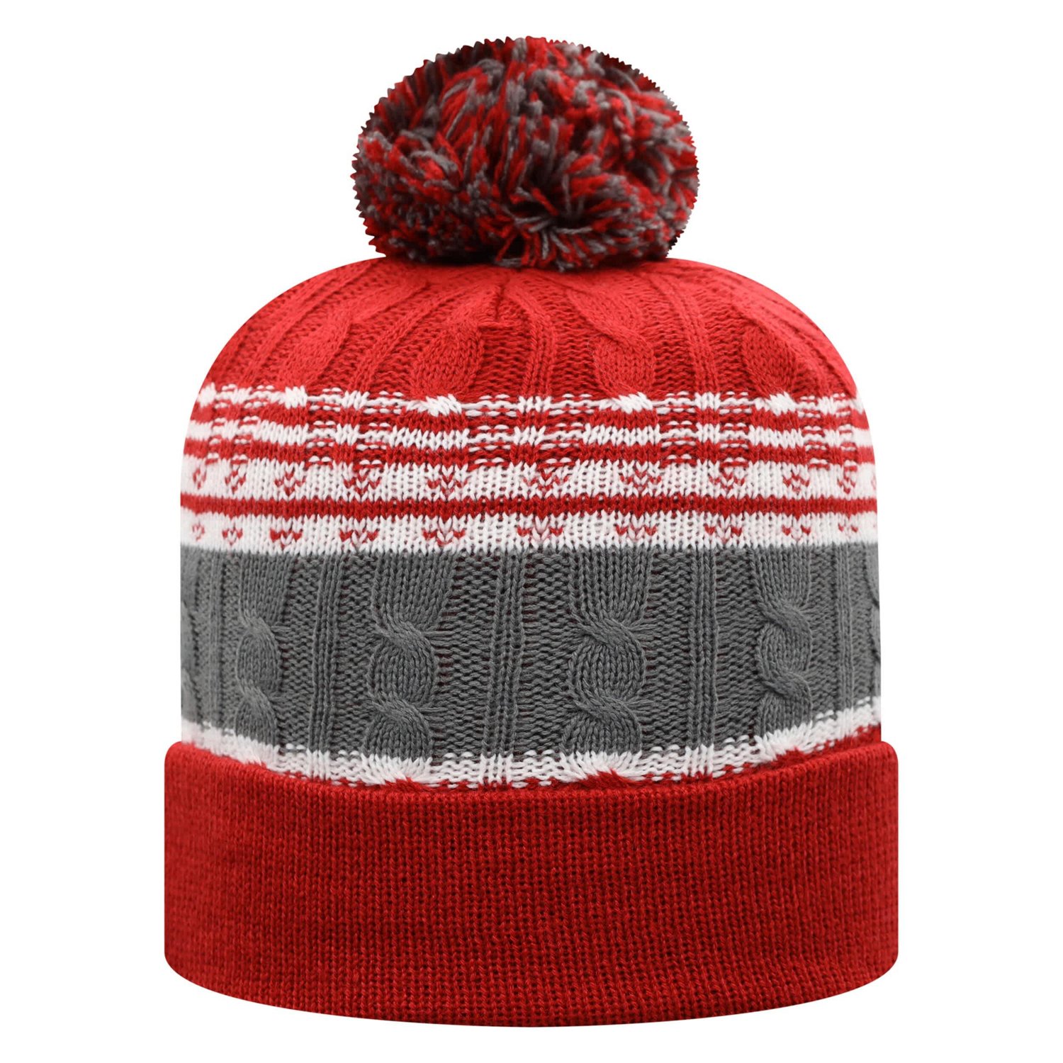 Top of the World Oklahoma Sooners Altitude Cuffed Knit Hat with Pom