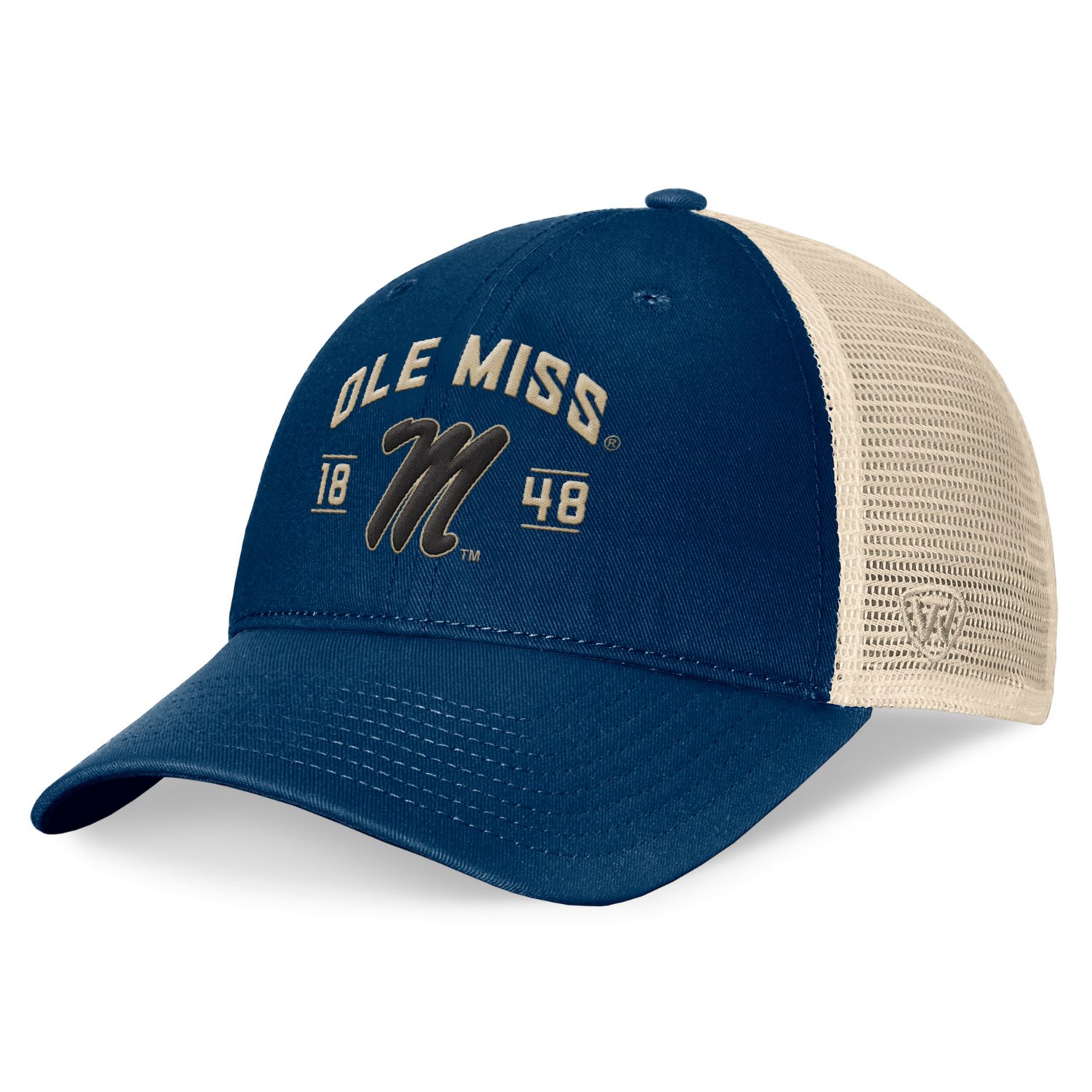 Top of the World Ole Miss Rebels Heritage Waylon Trucker Adjustable Hat