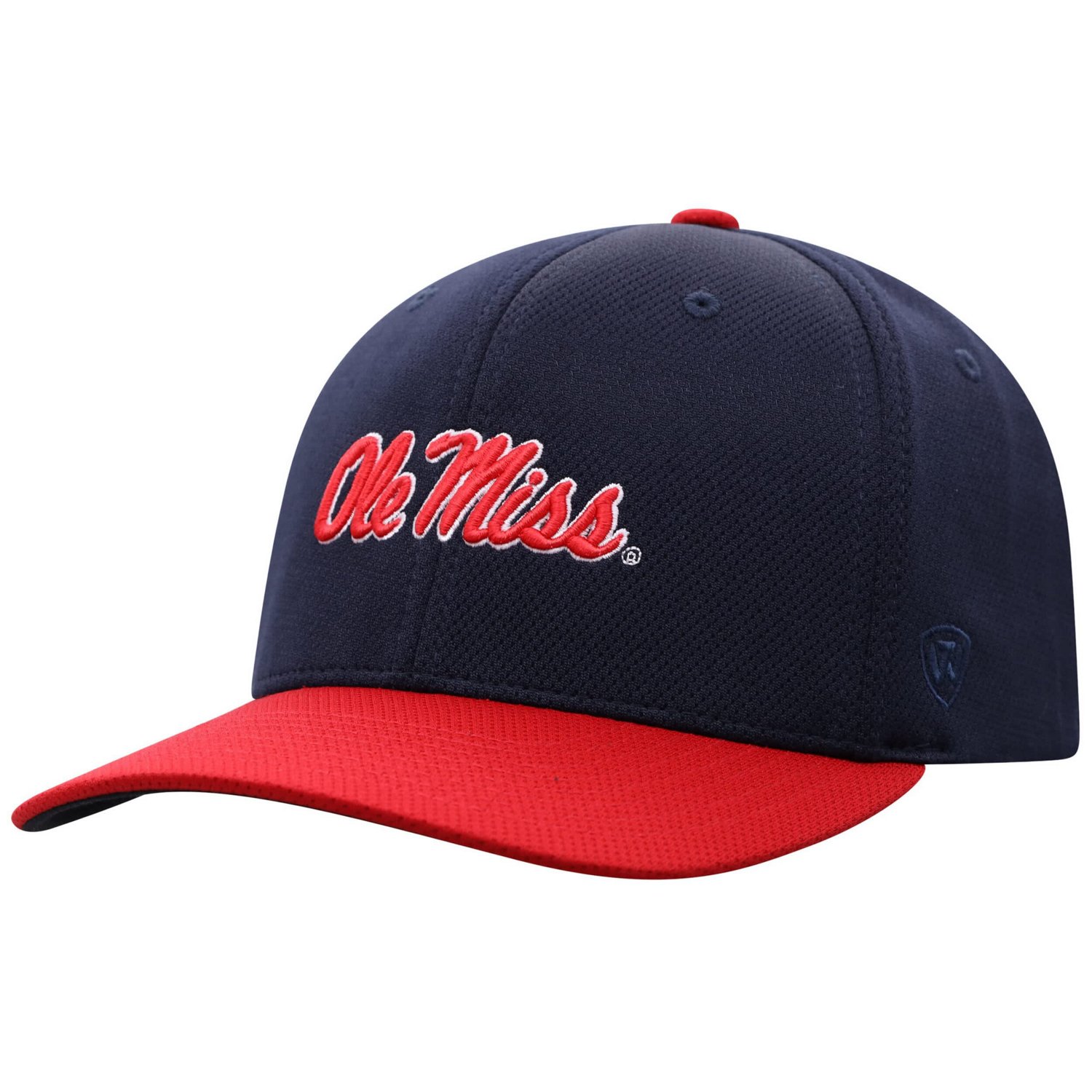Top of the World Red Ole Miss Rebels Reflex Two-Tone Flex Hat