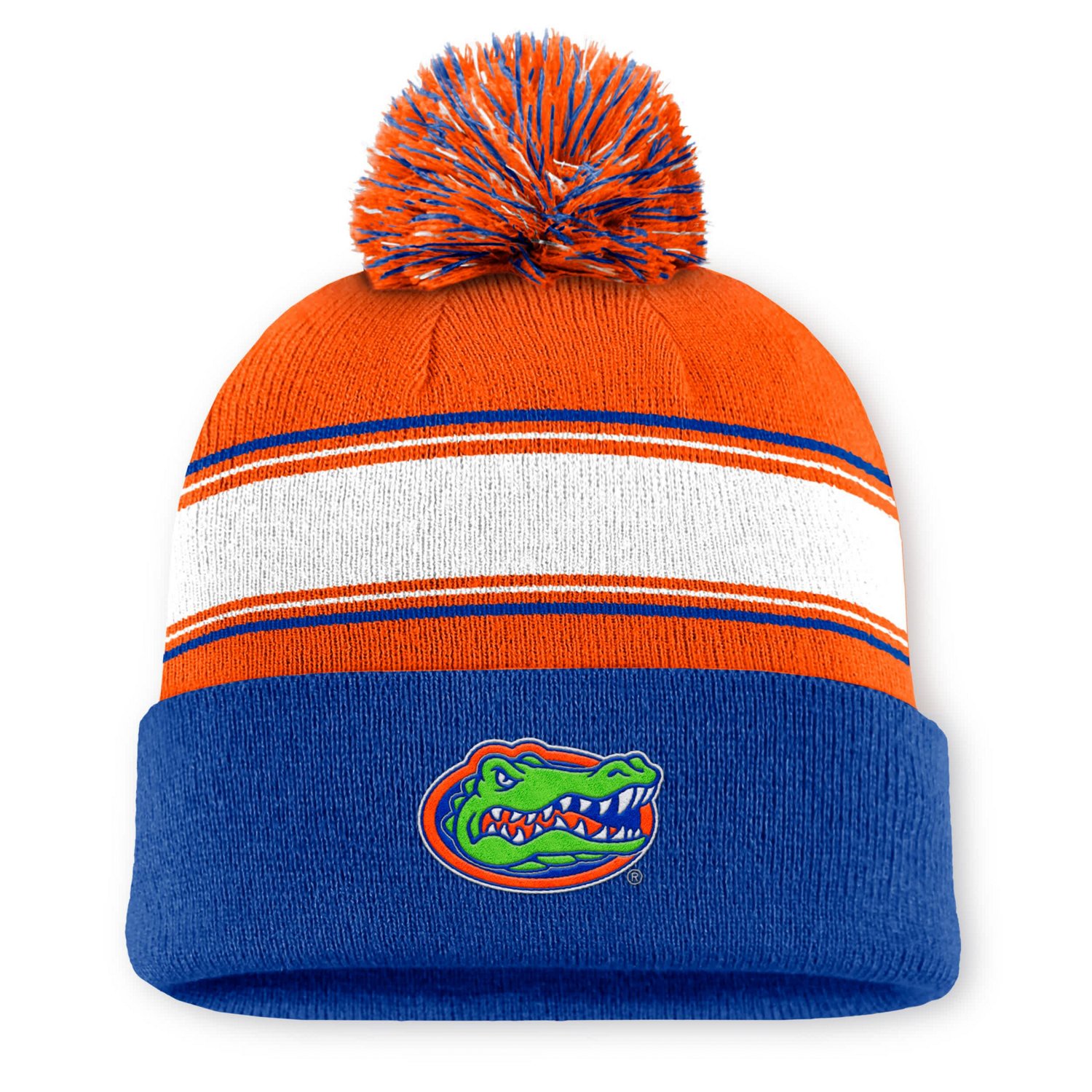 Top of the World Royal Florida Gators Ambient Cuffed Knit Hat with Pom
