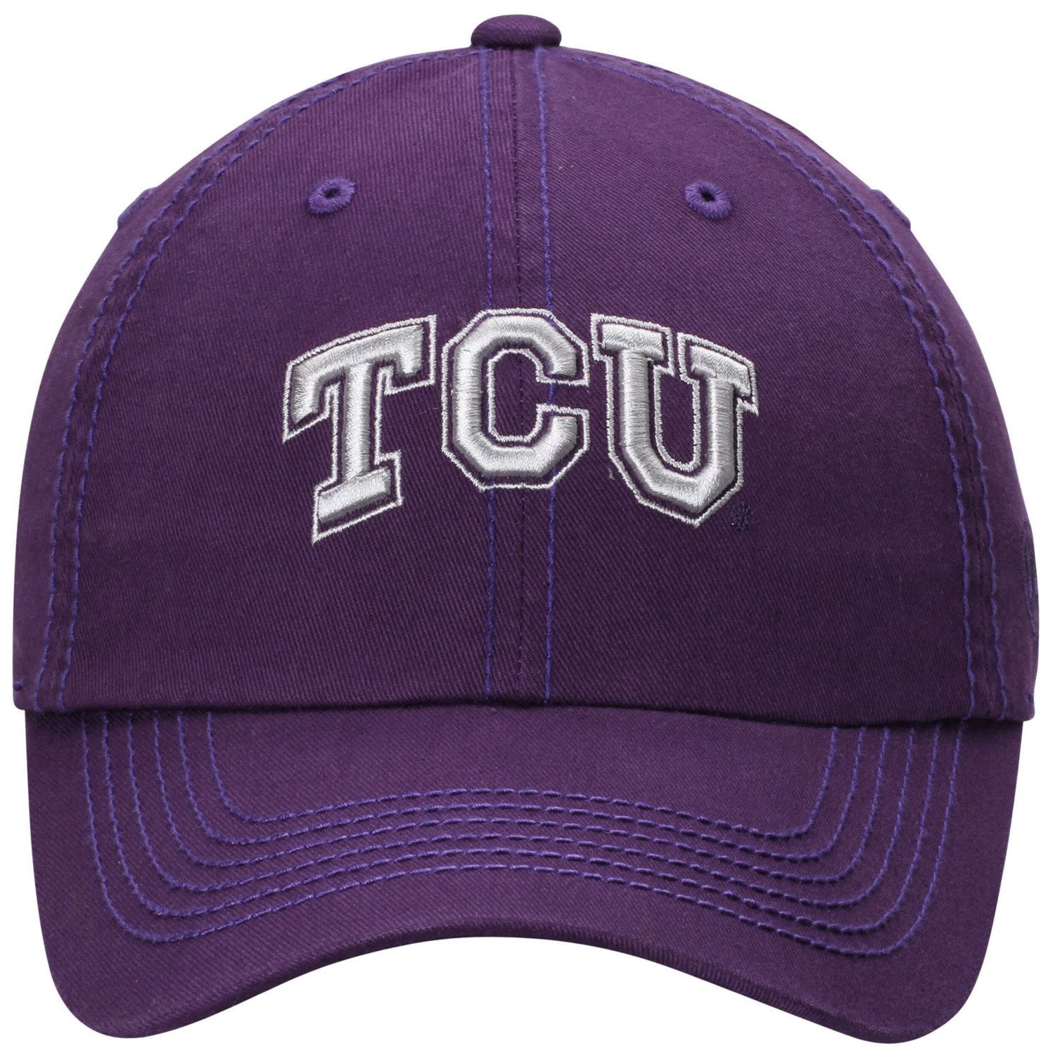 Top of the World TCU Horned Frogs Solid Crew Adjustable Hat - view number 2