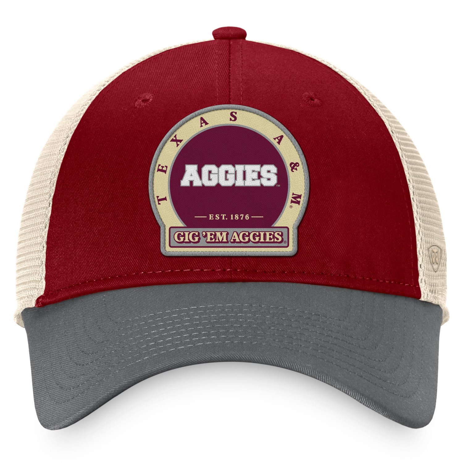 Top of the World Texas AM Aggies Refined Trucker Adjustable Hat                                                                  - view number 2