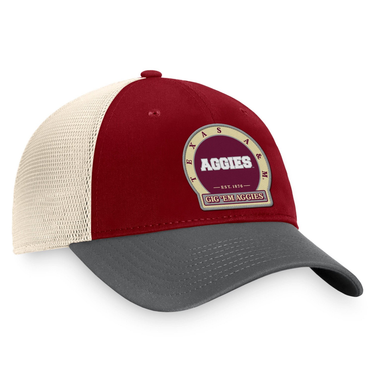Top of the World Texas AM Aggies Refined Trucker Adjustable Hat                                                                  - view number 3