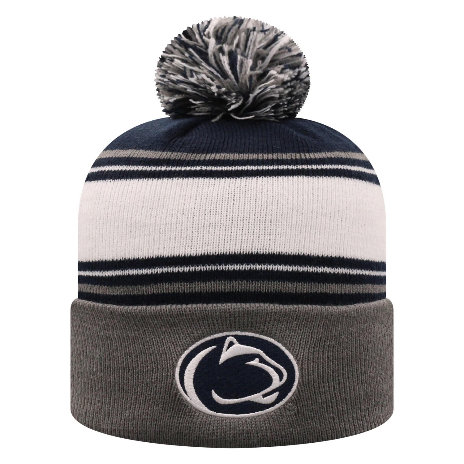 Top of the World True Penn State Nittany Lions Ambient Cuffed Knit Hat with Pom                                                  - view number 1