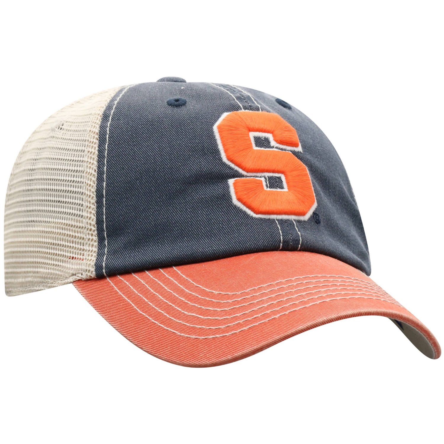 Top of the World True Syracuse Orange Off Road Three-Tone Vintage Adjustable Trucker Hat - view number 2