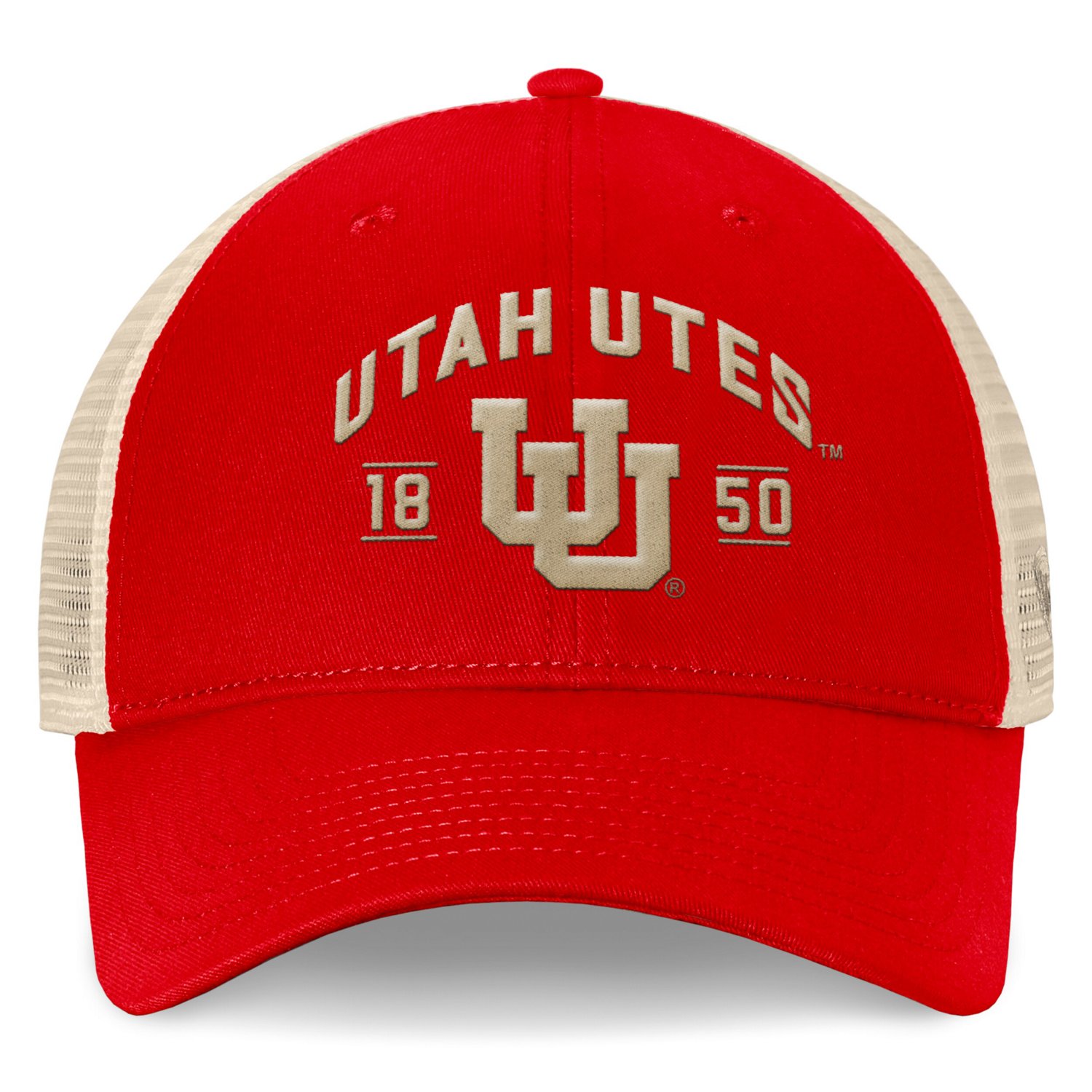 Top of the World Utah Utes Heritage Waylon Trucker Adjustable Hat - view number 2