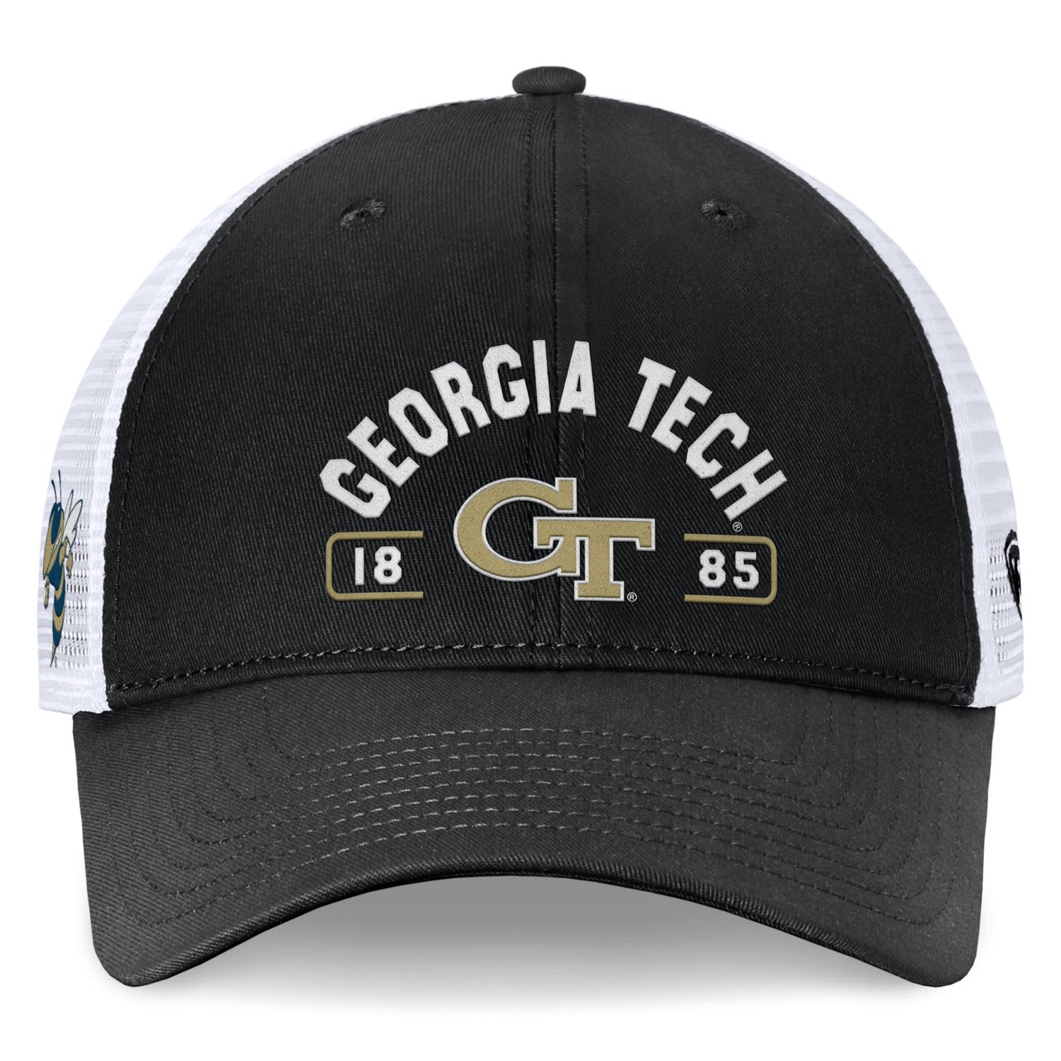 Top of the World /White Georgia Tech Yellow Jackets Free Kick Trucker Adjustable Hat                                             - view number 2