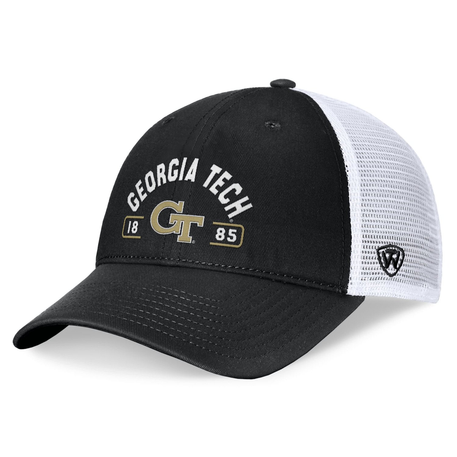 Top of the World /White Georgia Tech Yellow Jackets Free Kick Trucker Adjustable Hat                                             - view number 3