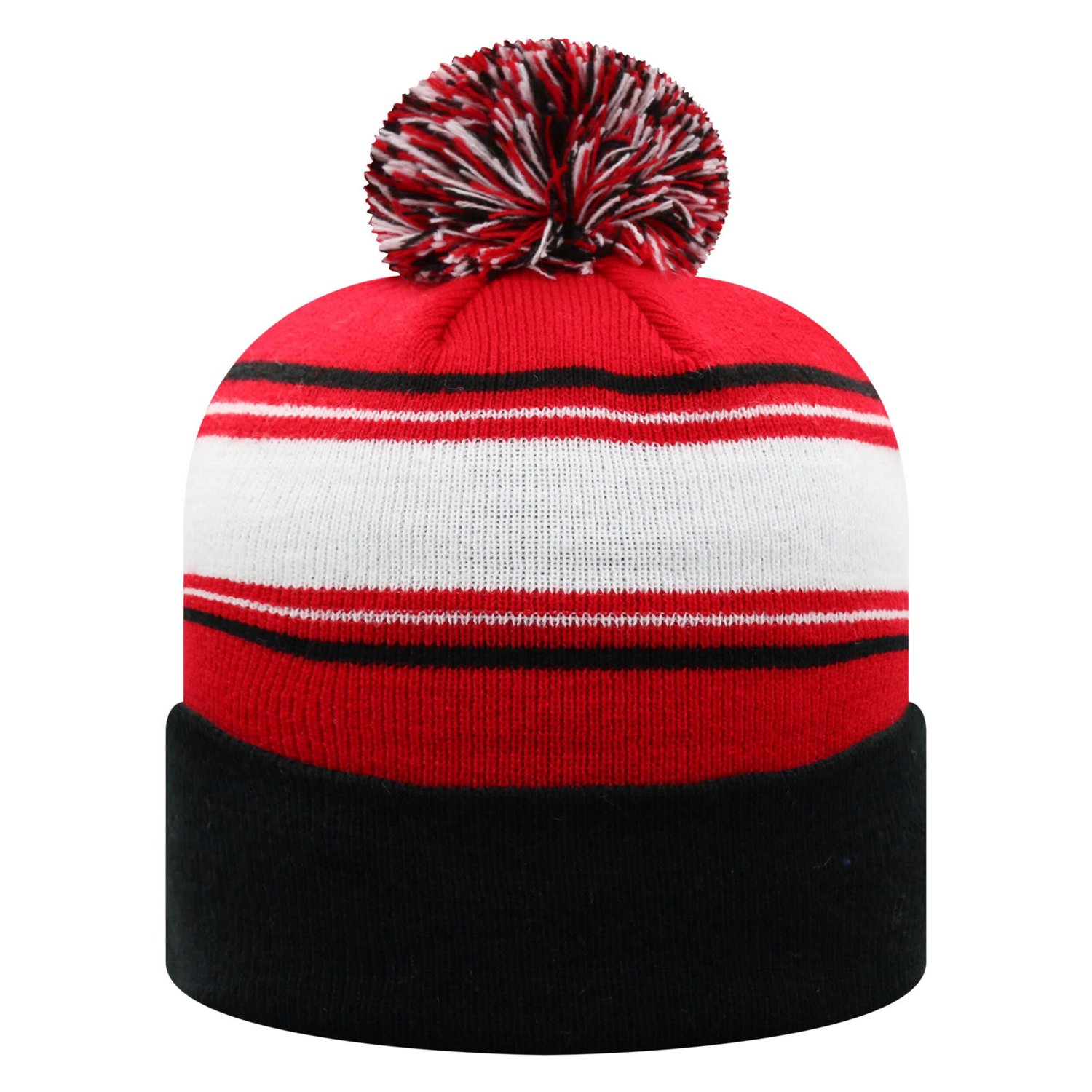 Top of the World White Louisville Cardinals Ambient Cuffed Knit Hat with Pom - view number 2