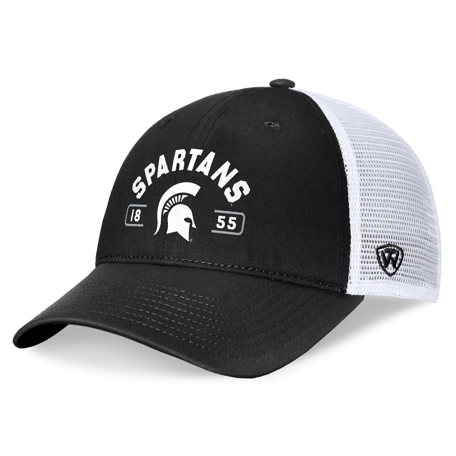 Top of the World /White Michigan State Spartans Free Kick Trucker Adjustable Hat                                                 - view number 1