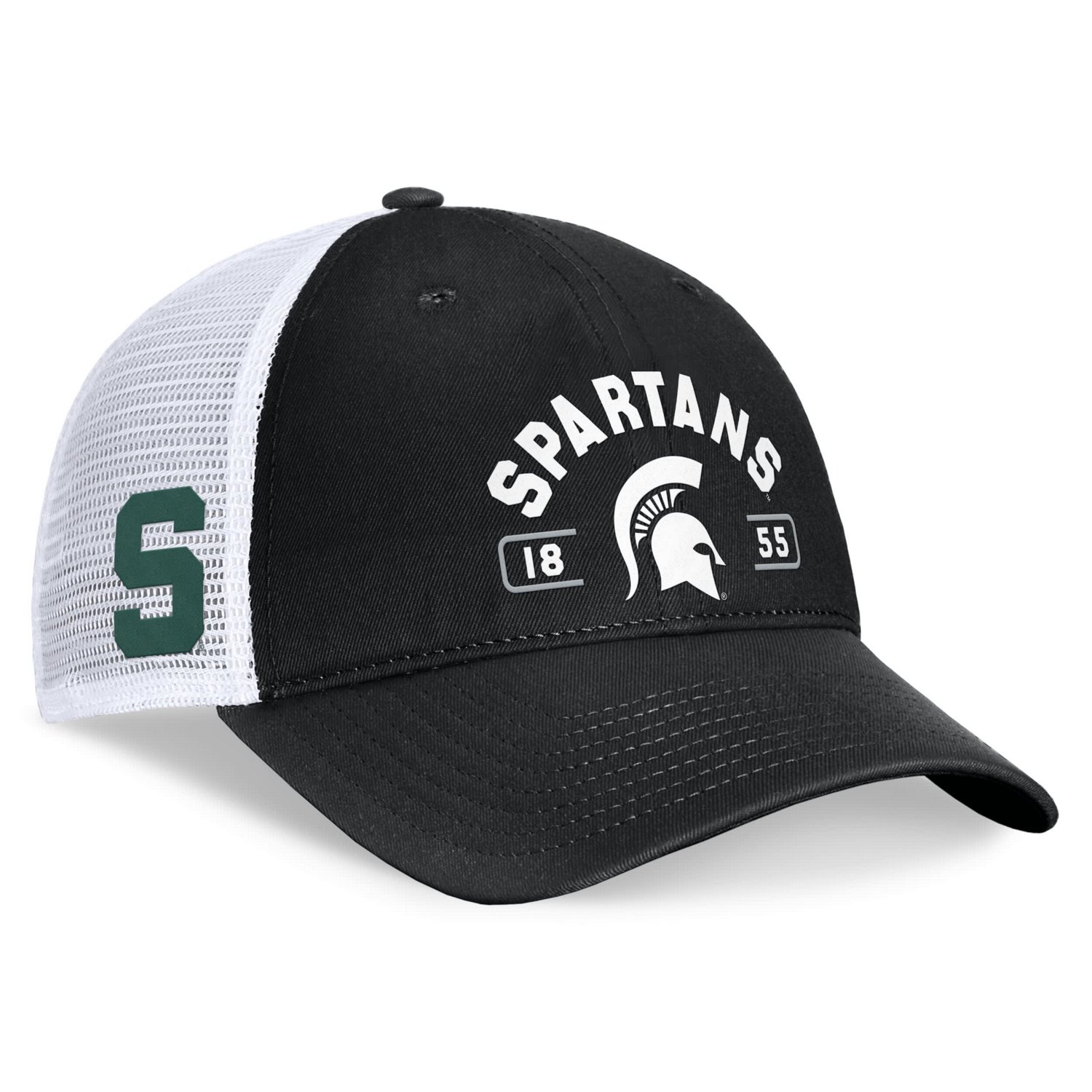 Top of the World /White Michigan State Spartans Free Kick Trucker Adjustable Hat                                                 - view number 3