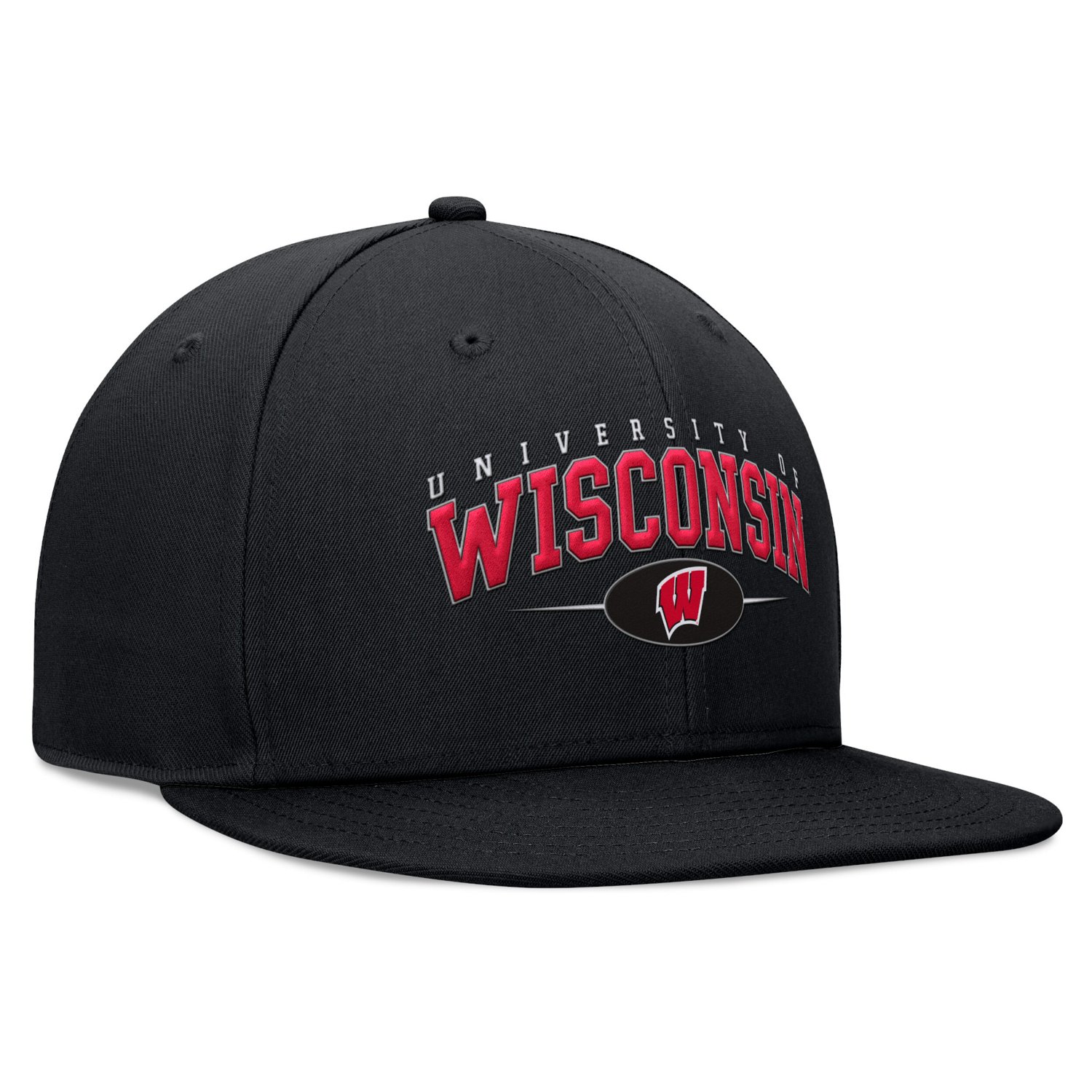Top of the World Wisconsin Badgers Bullpen Snapback Hat - view number 3
