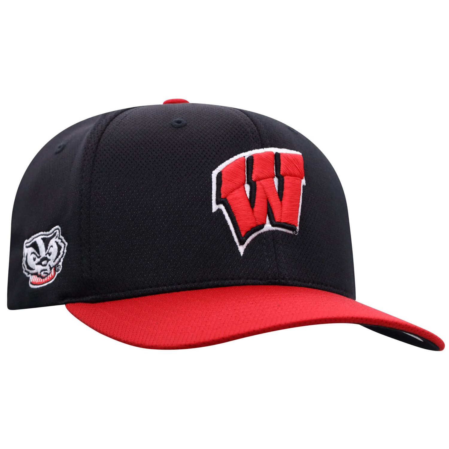 Top of the World Wisconsin Badgers Reflex Fitted Hat - view number 2