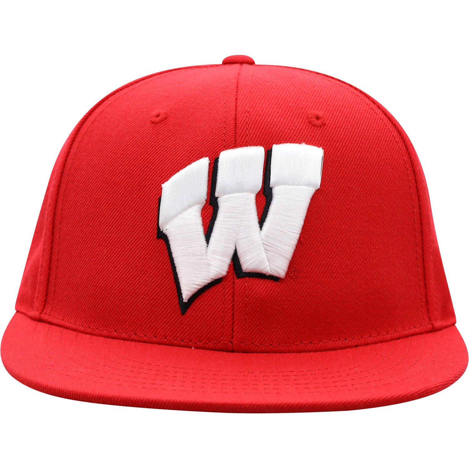 Top of the World Wisconsin Badgers Team Color Fitted Hat - view number 2