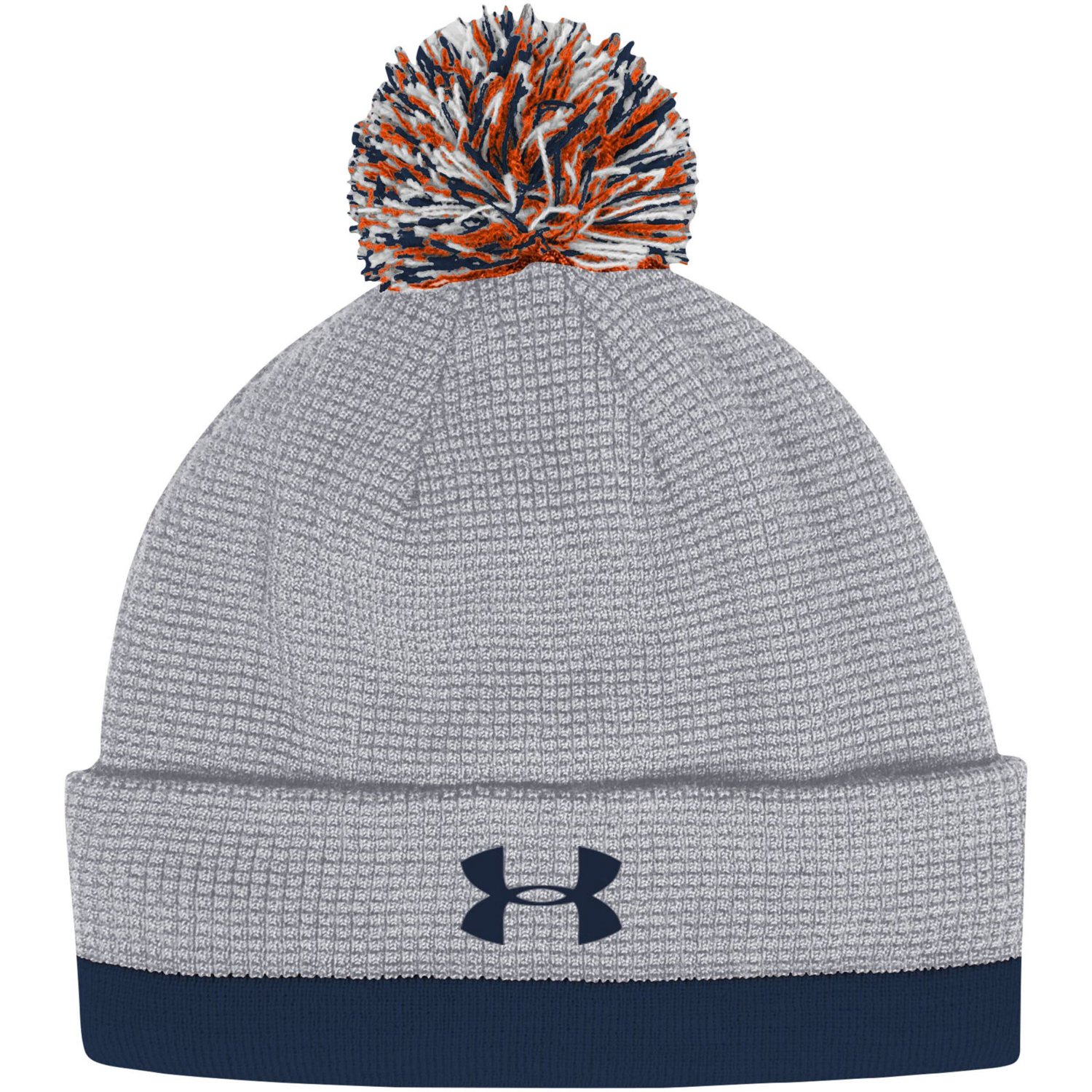 Under Armour Auburn Tigers 2023 Sideline Performance Cuffed Knit Hat with Pom - view number 2