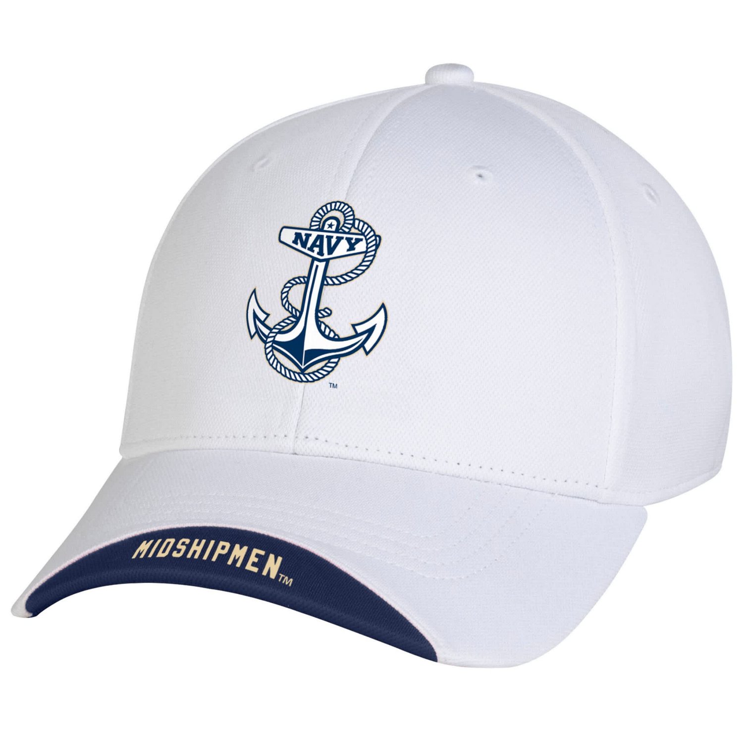 Under Armour Navy Midshipmen Sideline Blitzing Accent Iso-Chill Flex Hat - view number 1