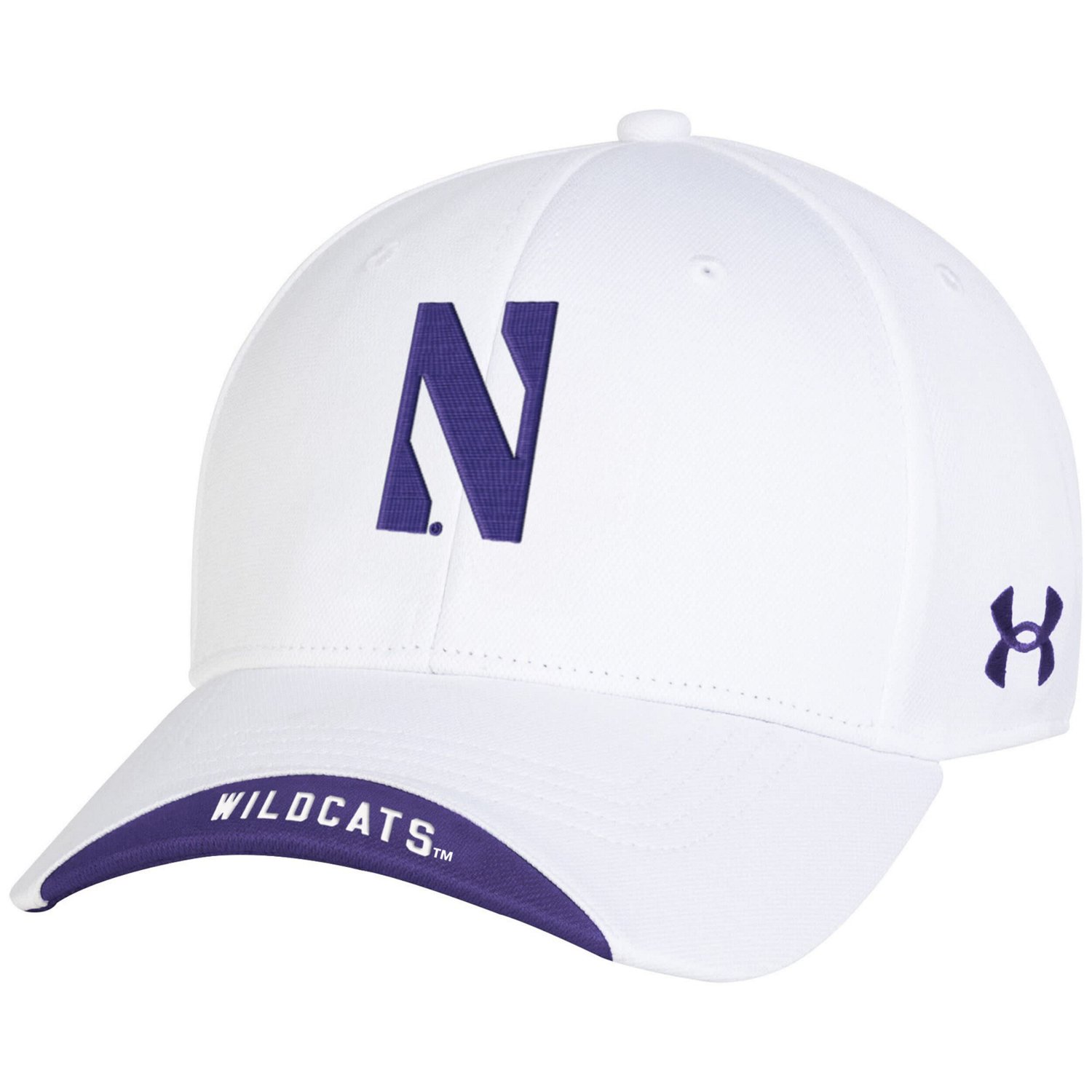 Under Armour Northwestern Wildcats Sideline Blitzing Accent Iso-Chill Adjustable Hat