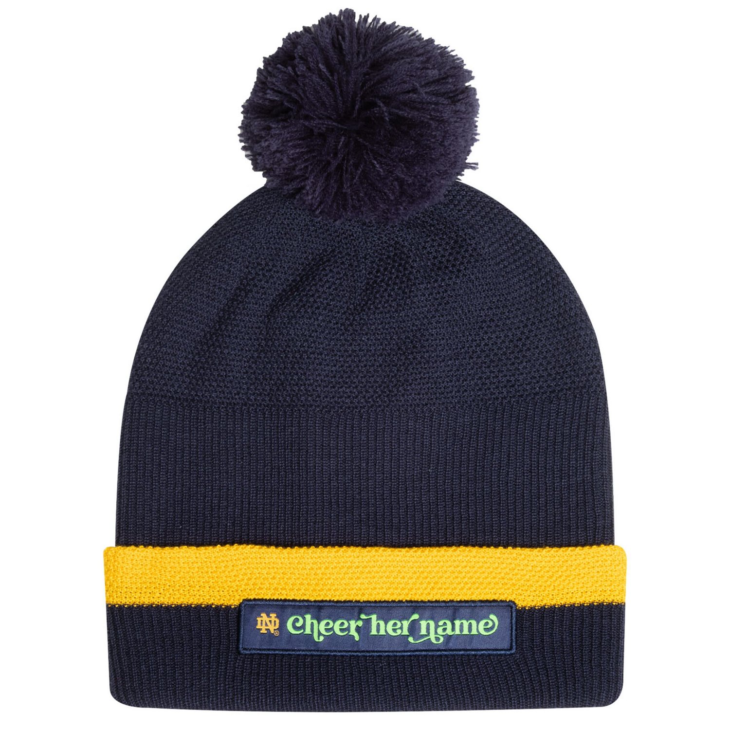 Under Armour Notre Dame Fighting Irish Cheer Her Name Drive Cuffed Knit Hat with Pom