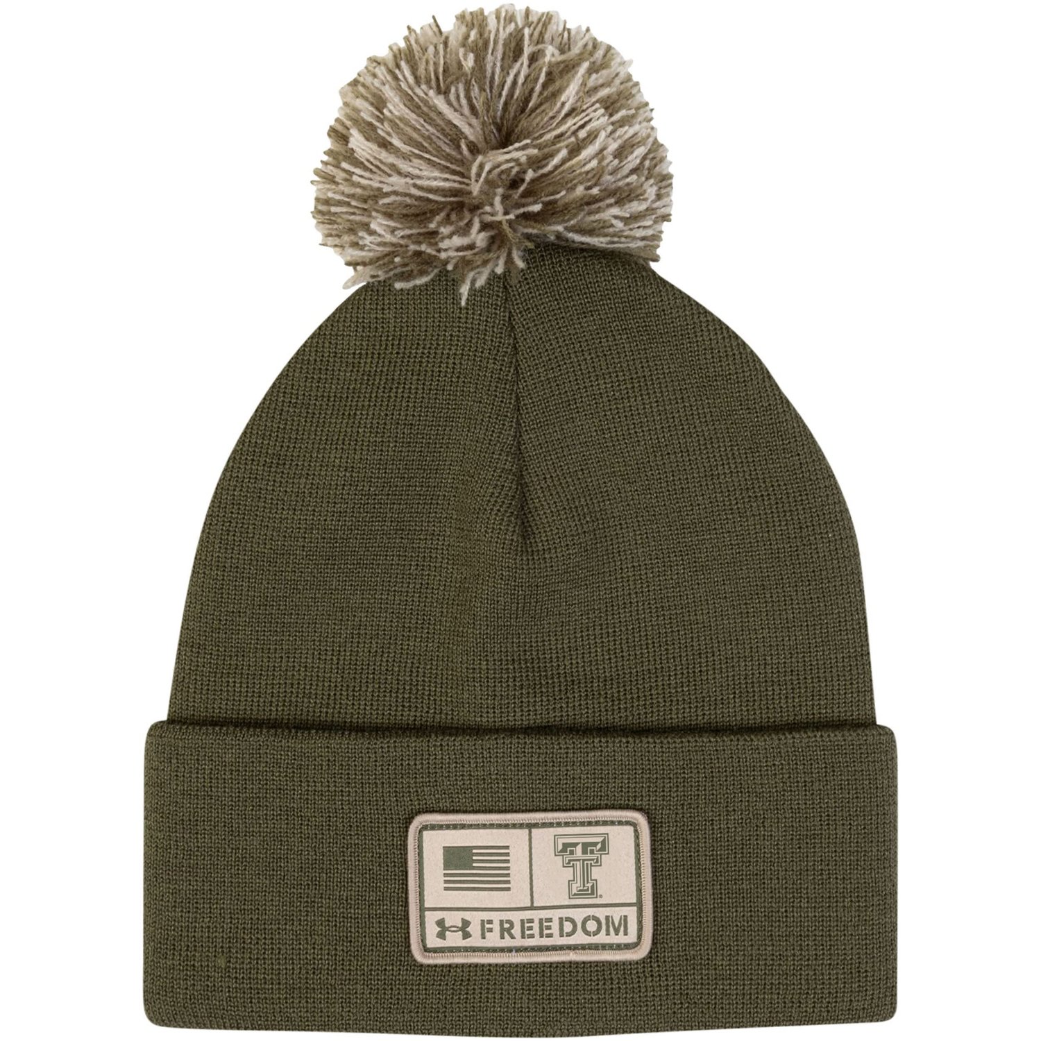 Under Armour Texas Tech Red Raiders Freedom Collection Cuffed Knit Hat with Pom