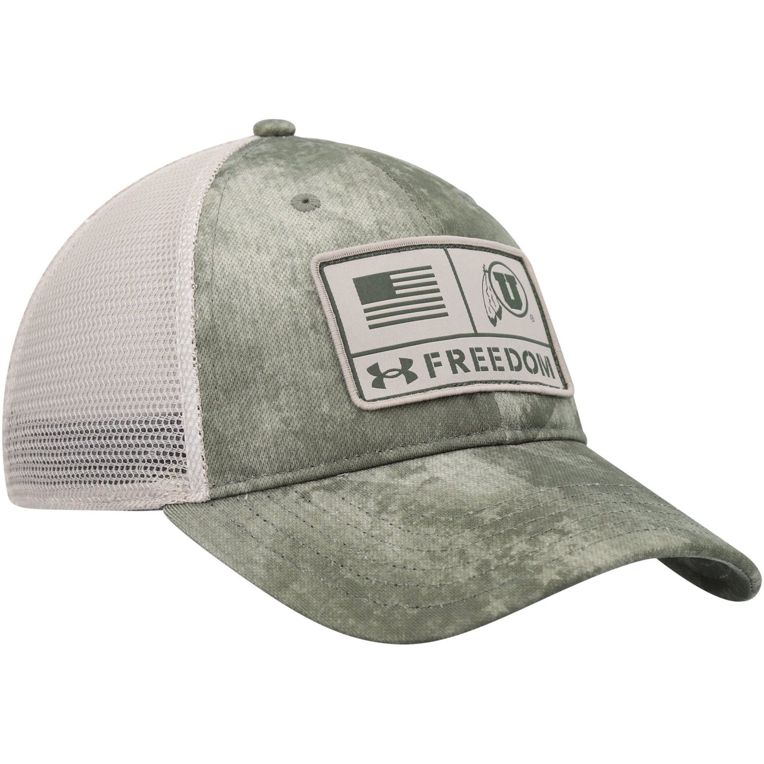 Under Armour Utah Utes Sideline Blitzing Trucker Performance Adjustable Hat                                                      - view number 3