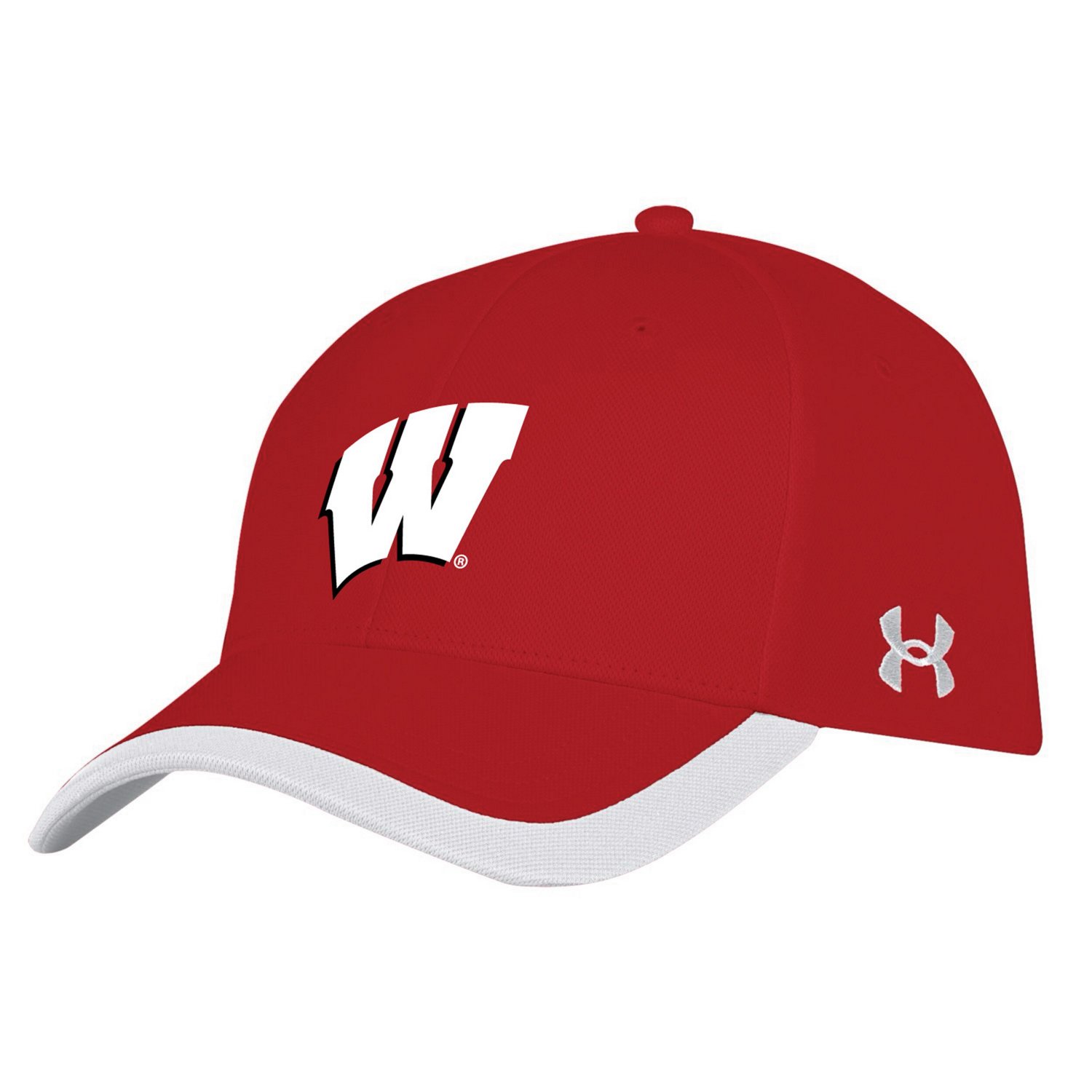 Under Armour Wisconsin Badgers Sideline Blitzing Accent Adjustable Hat                                                           - view number 1