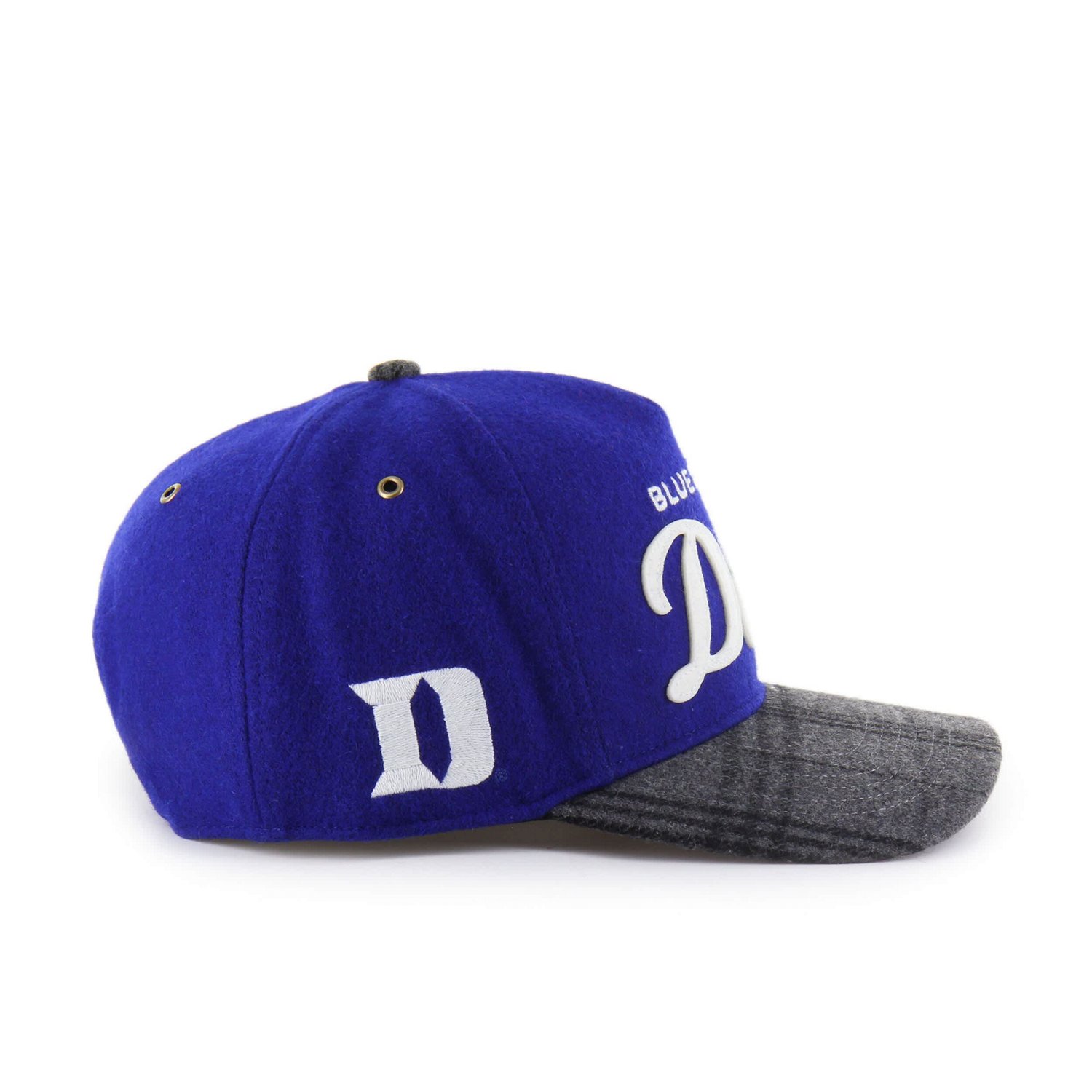Unisex '47 Duke Blue Devils Windowpane Plaid Collection Hitch Adjustable Hat - view number 3