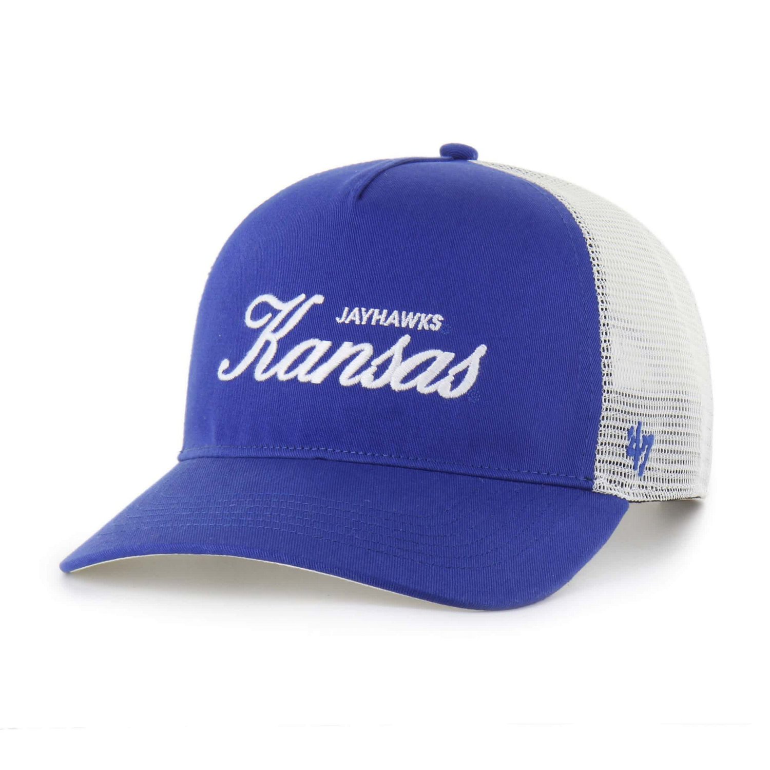 Unisex '47 Kansas Jayhawks Contemporary Basics Foundation Trucker Hitch Adjustable Hat - view number 2