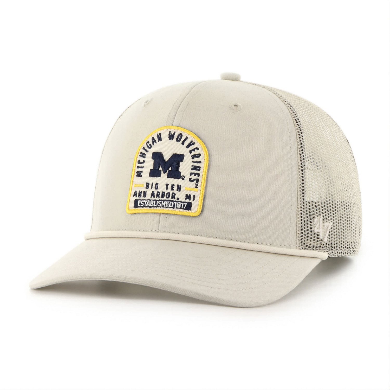 Unisex '47 Michigan Wolverines Core  Inline Gravestone Adjustable Trucker Hat