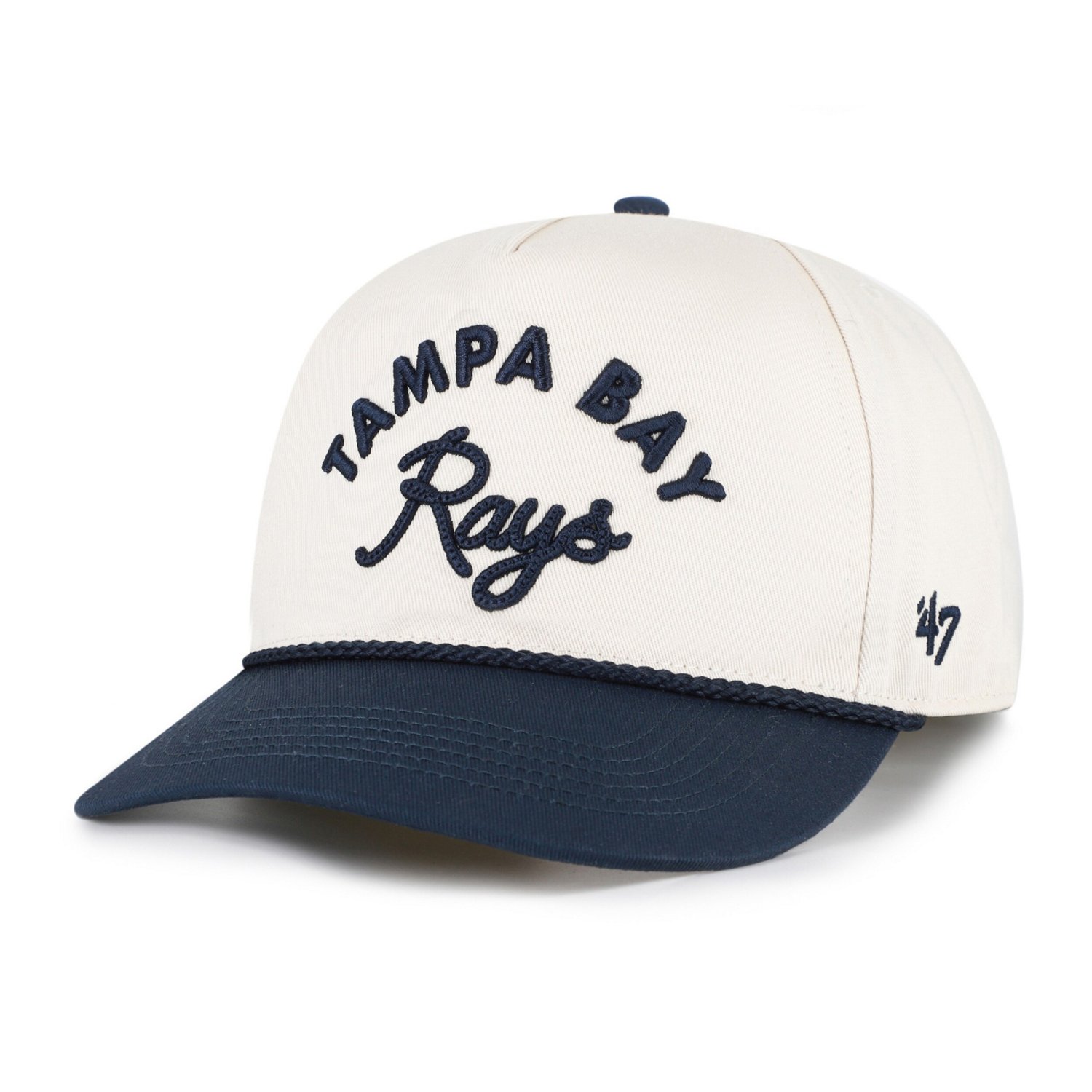 Unisex '47 Navy Tampa Bay Rays Rope Script Hitch Adjustable Hat
