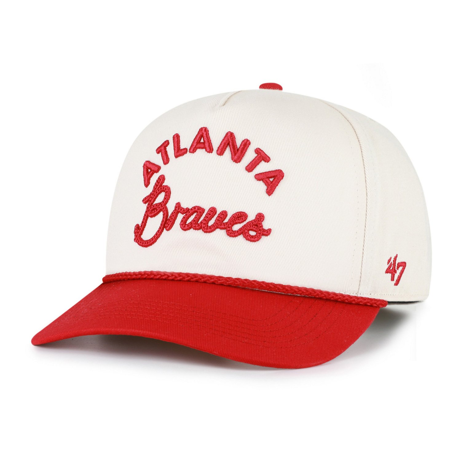Unisex '47 Red Atlanta Braves Rope Script Hitch Adjustable Hat