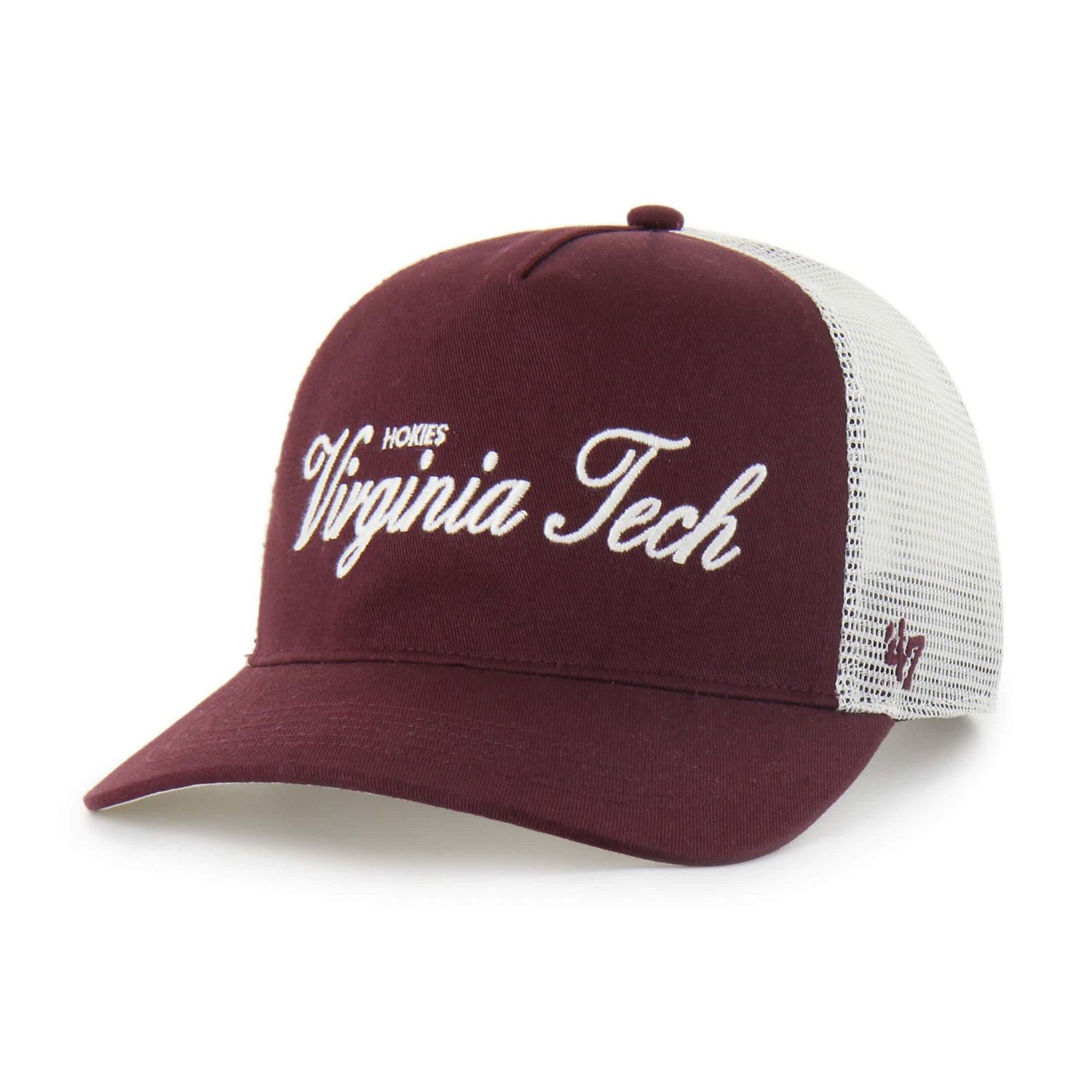 Unisex '47 Virginia Tech Hokies Contemporary Basics Foundation Trucker Hitch Adjustable Hat - view number 2