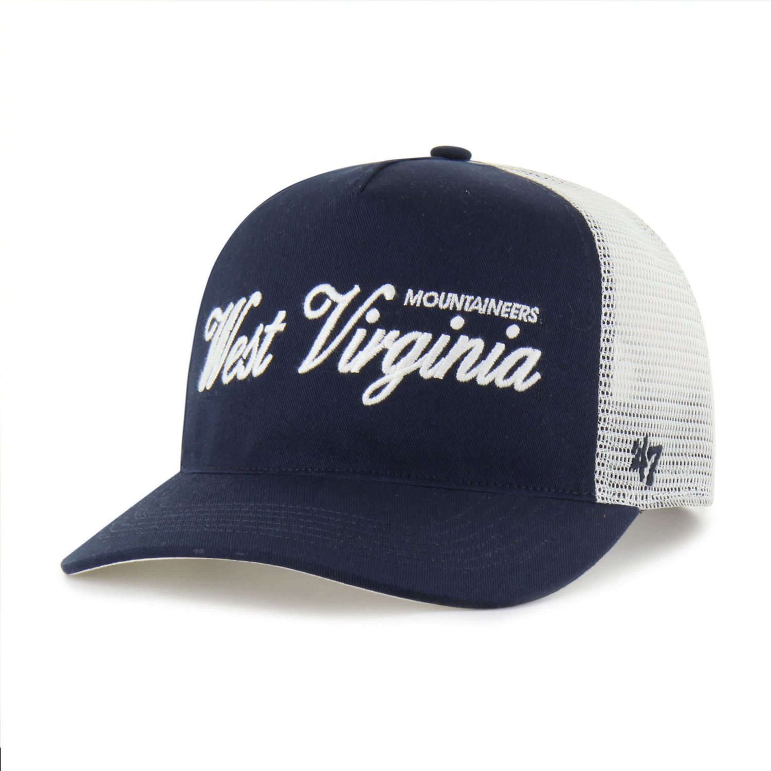 Unisex '47 West Virginia Mountaineers Contemporary Basics Foundation Trucker Hitch Adjustable Hat - view number 2