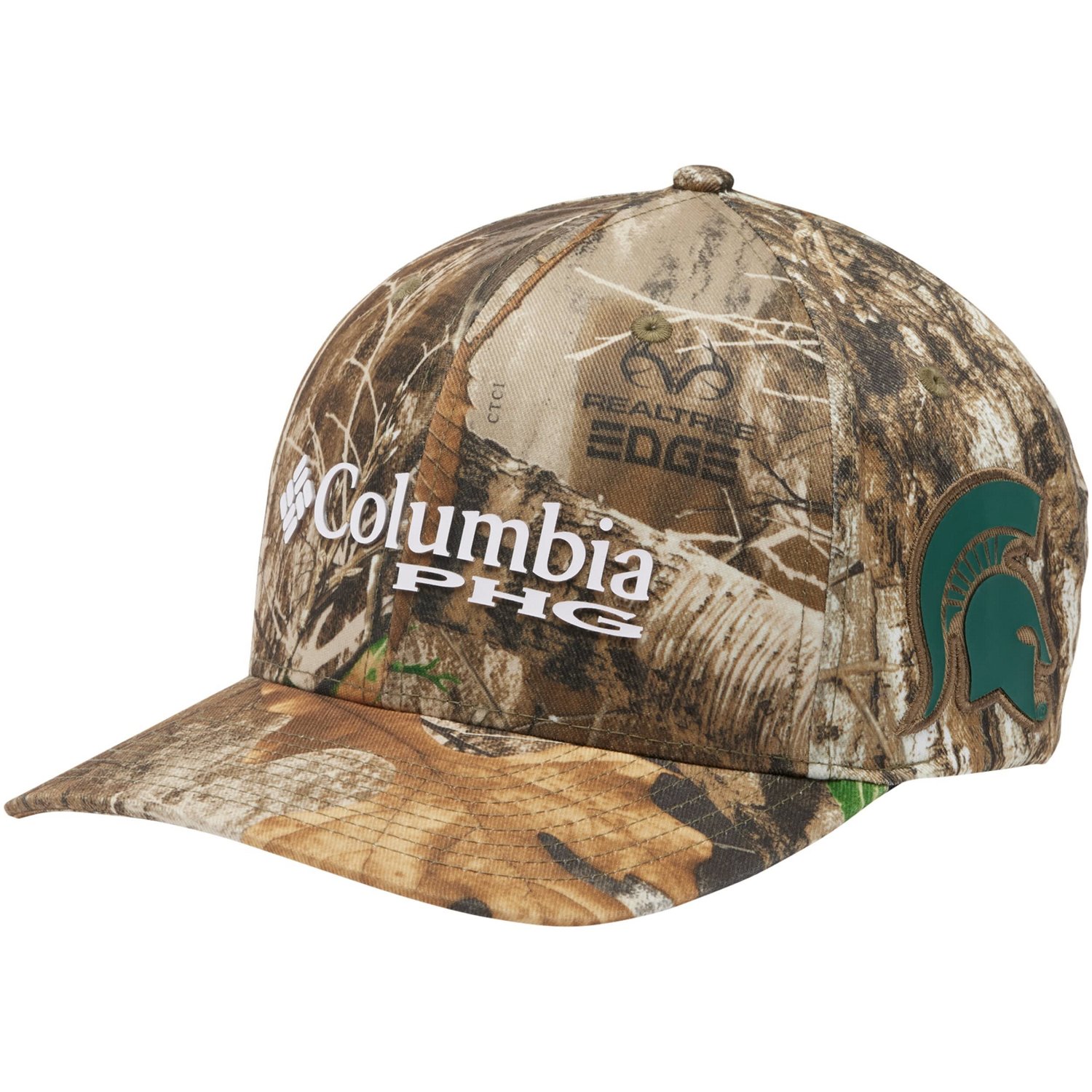 Unisex Columbia Michigan State Spartans Mossy Oak Bottomland Flex Hat                                                            - view number 1