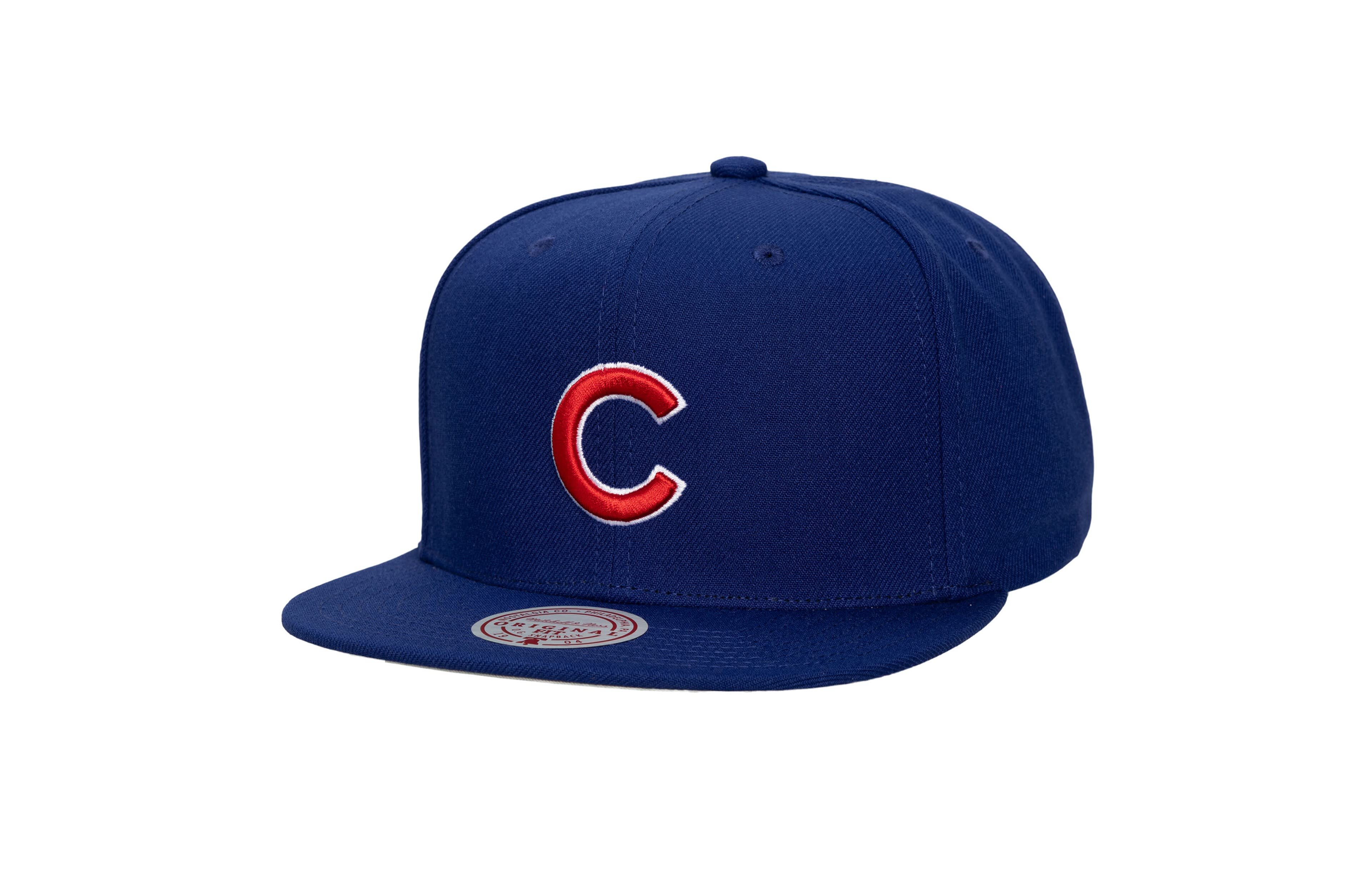 Unisex Mitchell  Ness Chicago Cubs Side Logo Snapback Hat