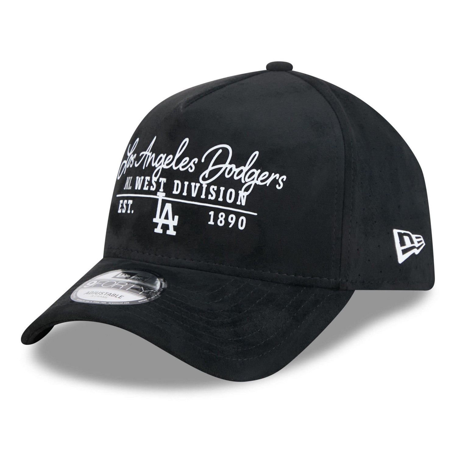 Unisex New Era Los Angeles Dodgers Script Text 9FORTY A-Frame Adjustable Hat