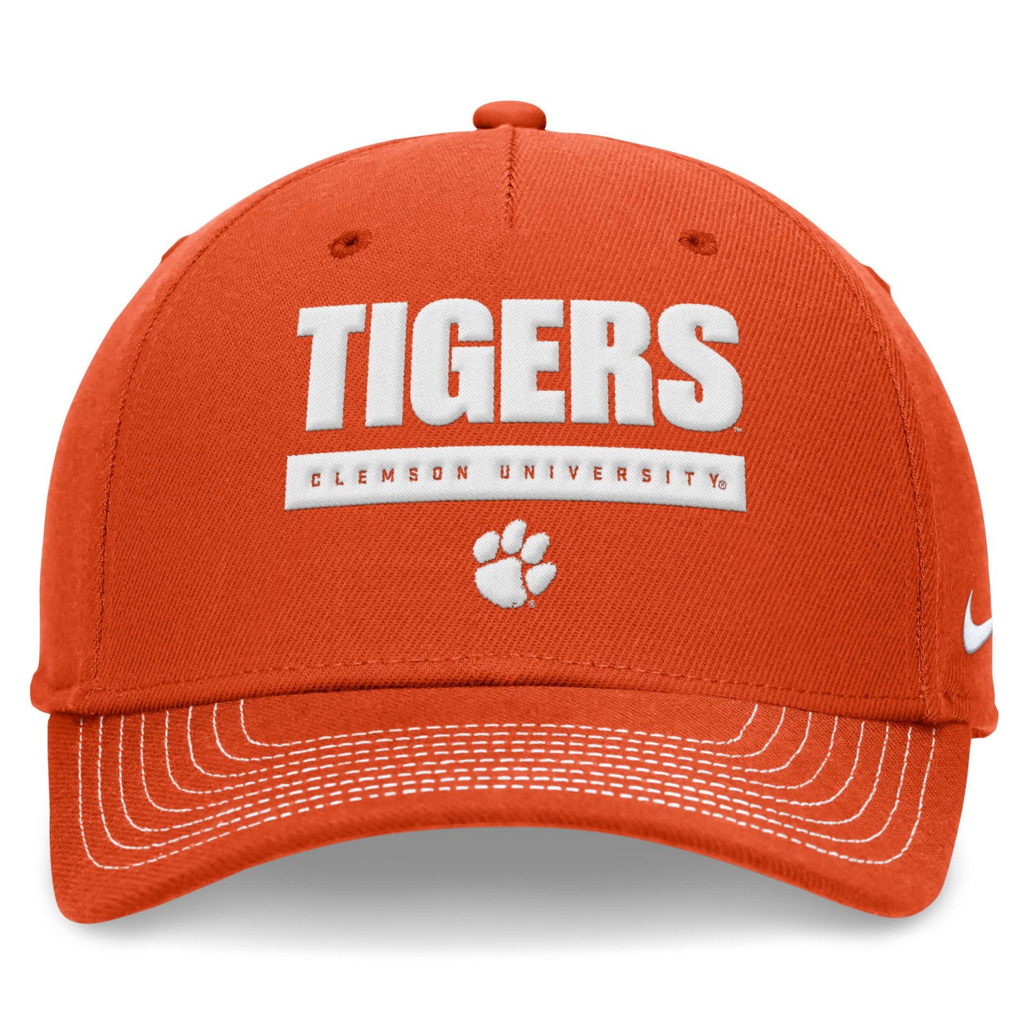 Unisex Nike Clemson Tigers 2024 Sideline Rise Adjustable Hat - view number 2