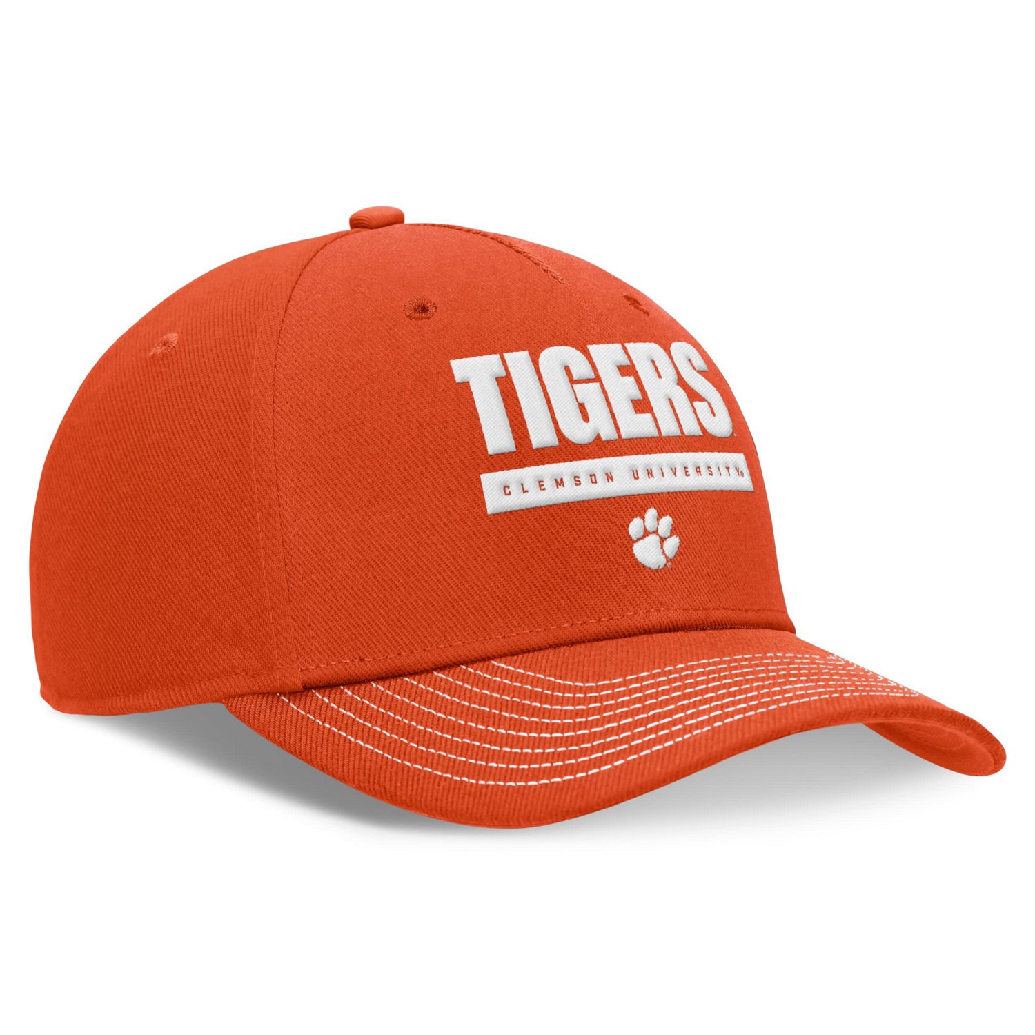 Unisex Nike Clemson Tigers 2024 Sideline Rise Adjustable Hat - view number 3