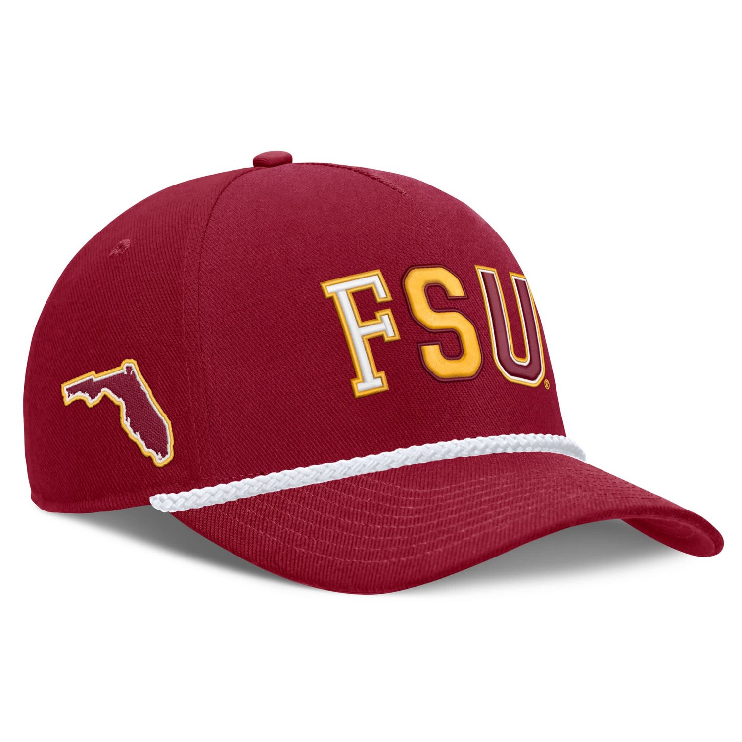 Unisex Nike Florida State Seminoles 2026 Basketball Refresh 5-Panel Rope Rise Hat