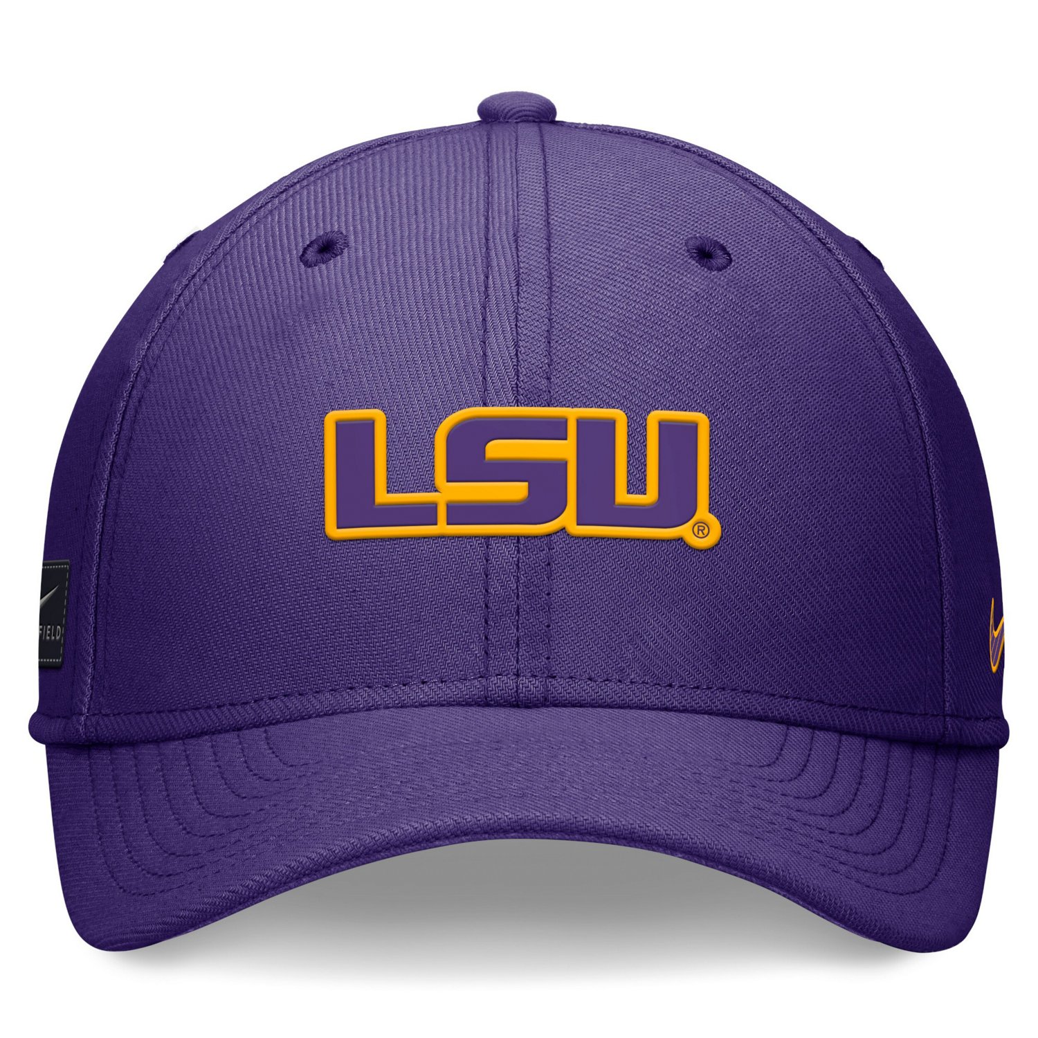 Unisex Nike LSU Tigers 2024 Sideline Rise Swoosh Flex Hat                                                                        - view number 2