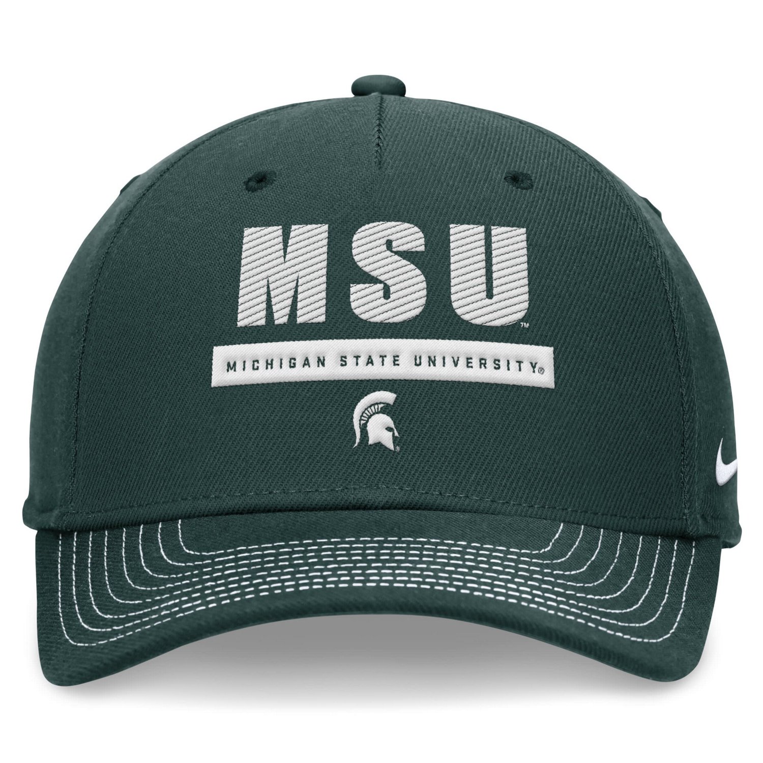 Unisex Nike Michigan State Spartans 2024 Sideline Rise Adjustable Hat