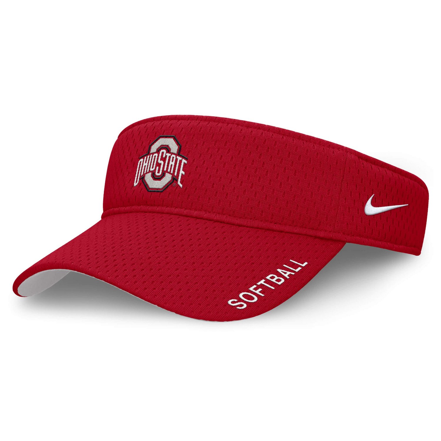 Unisex Nike Ohio State Buckeyes 2025 Dugout Softball Ace Performance Adjustable Visor