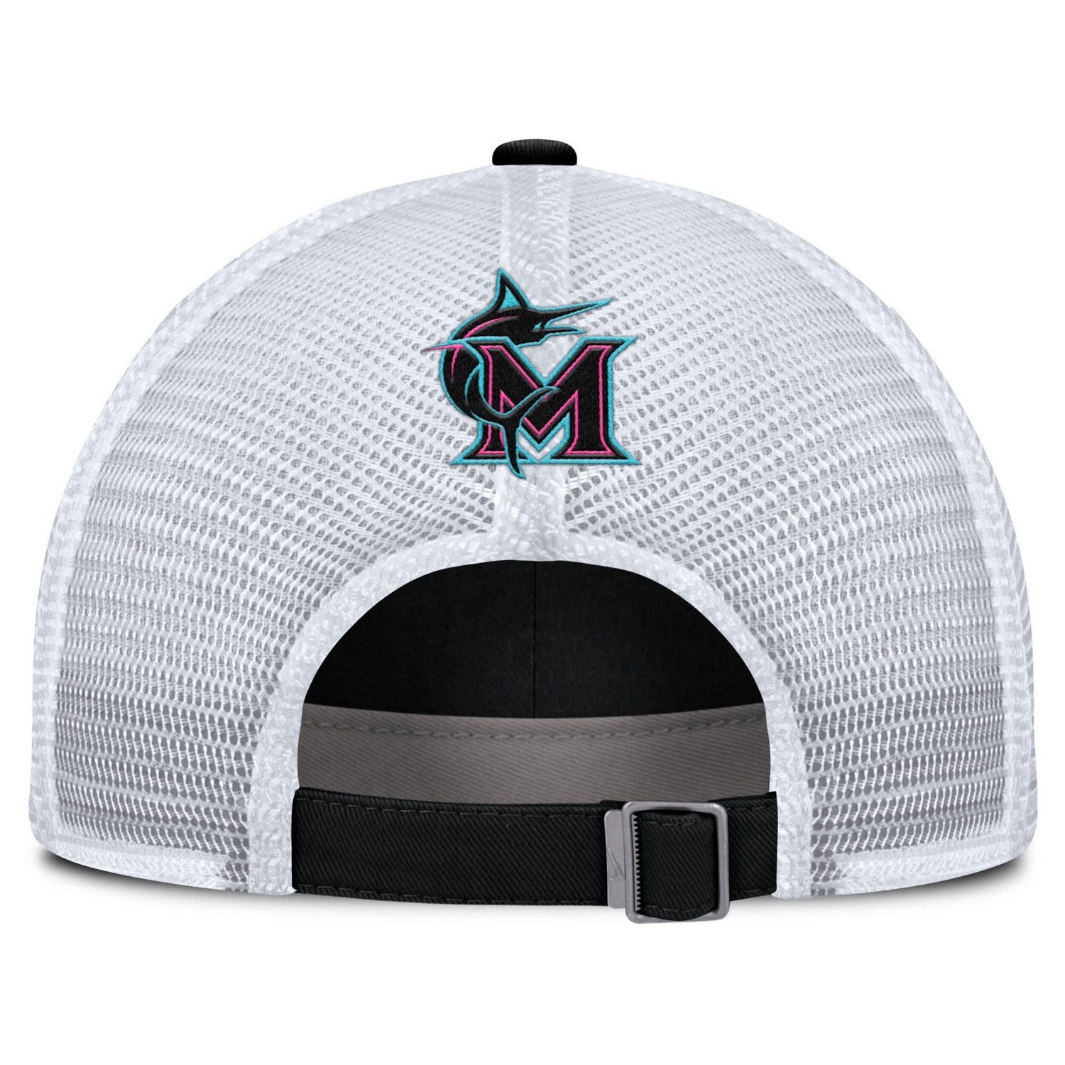 Unisex Nike White Miami Marlins 2025 City Connect Trucker Adjustable Hat - view number 2